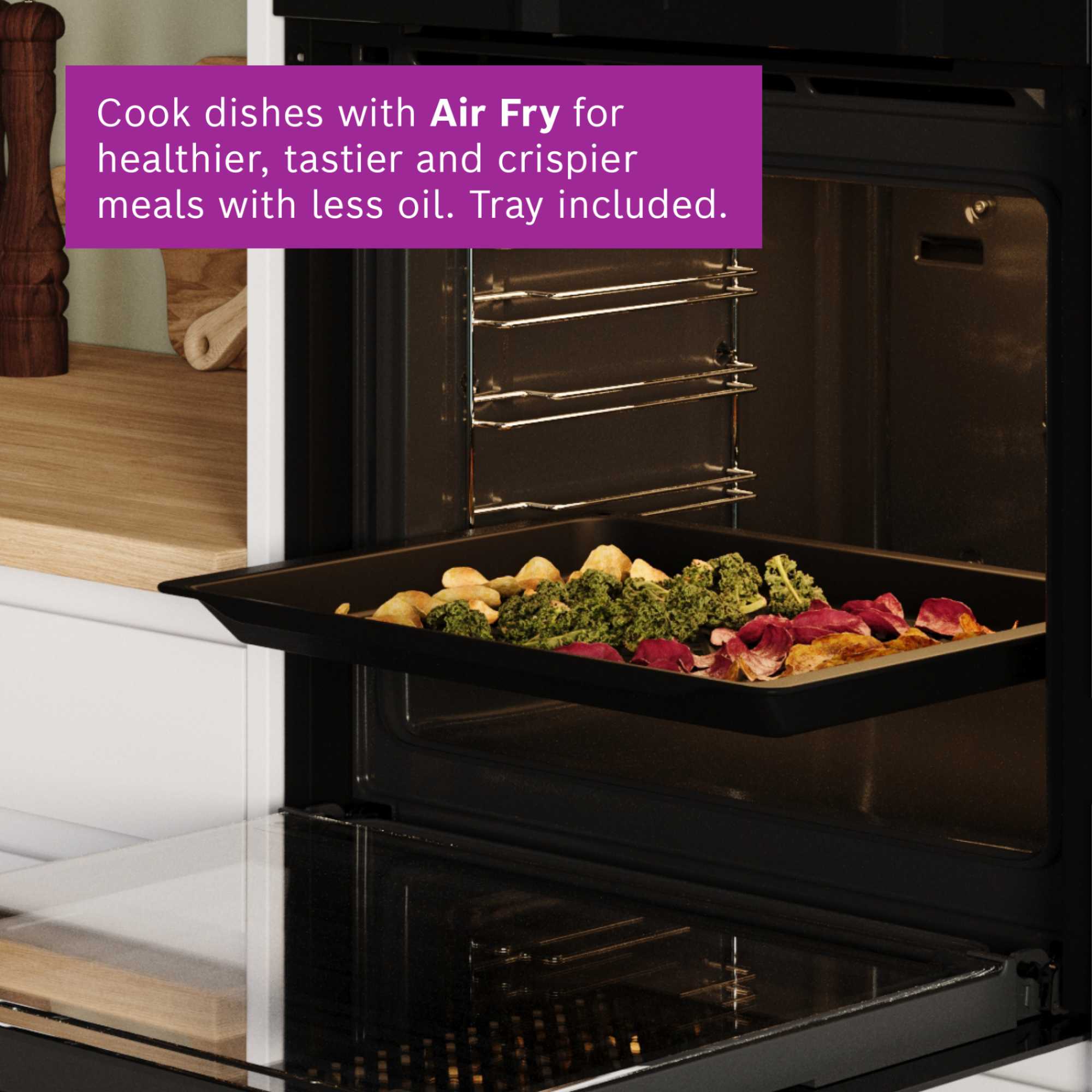 Series 8 HBG7784B1 Built-In Single Oven with Air Fry Function - Black