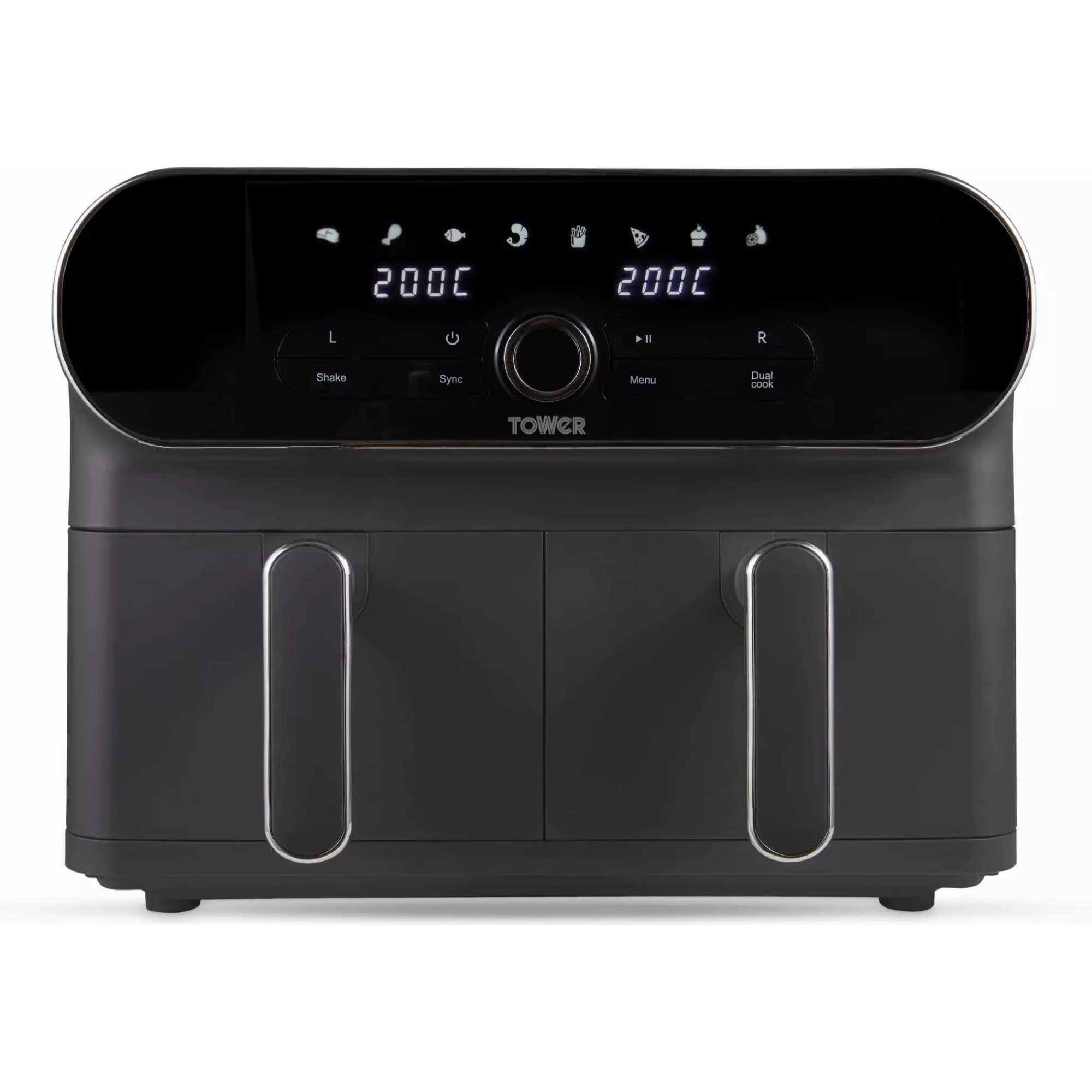 T17138 Elite 10.4L Dual Air Fryer Digital Display with Touch Screen