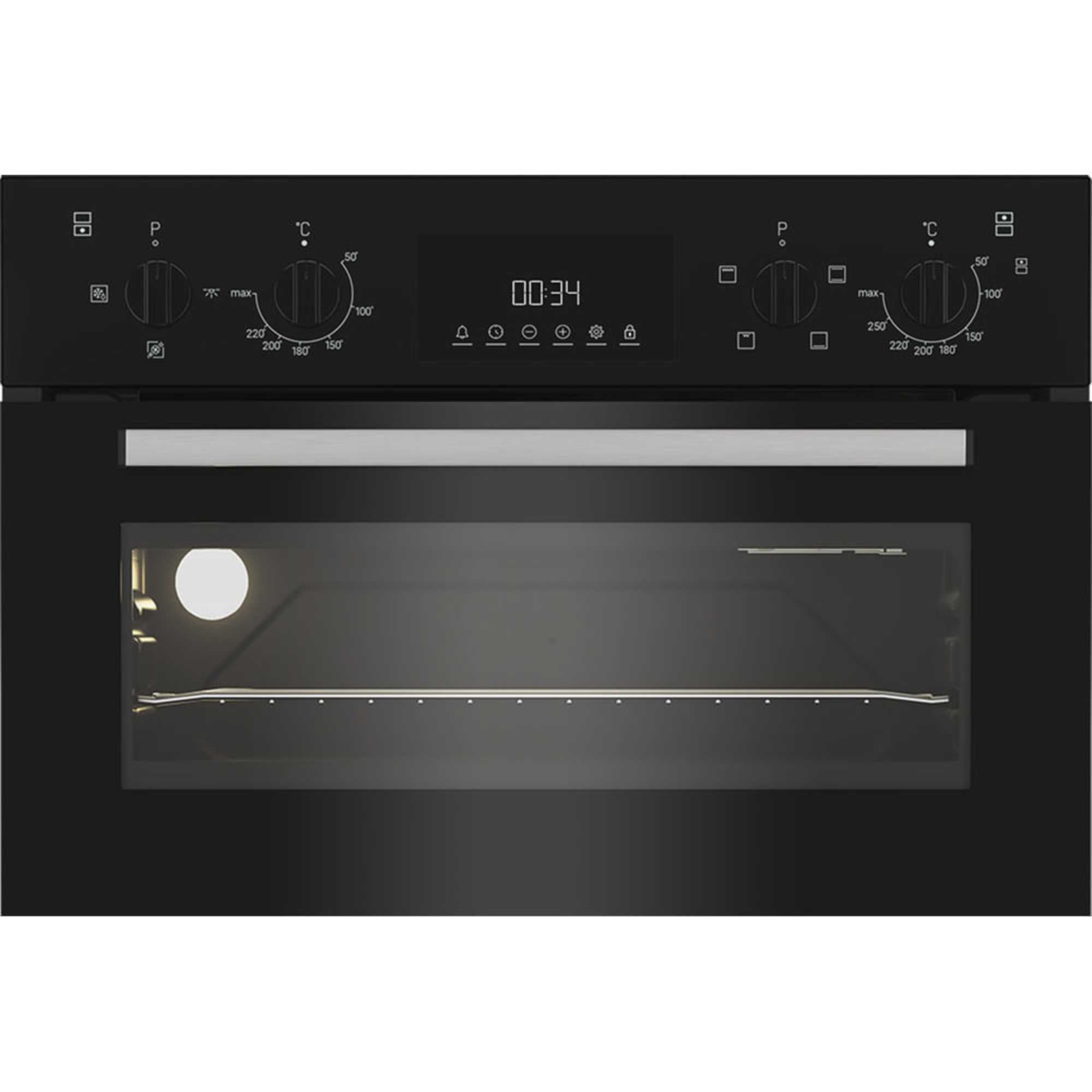 DII 10D B Built-In Electric Fan Double Oven - Black