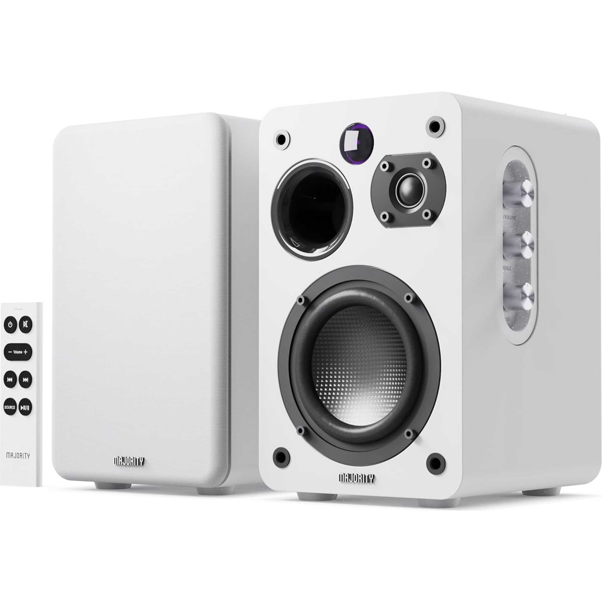 D70XWHT D70X Active Bluetooth Bookshelf Speakers - White