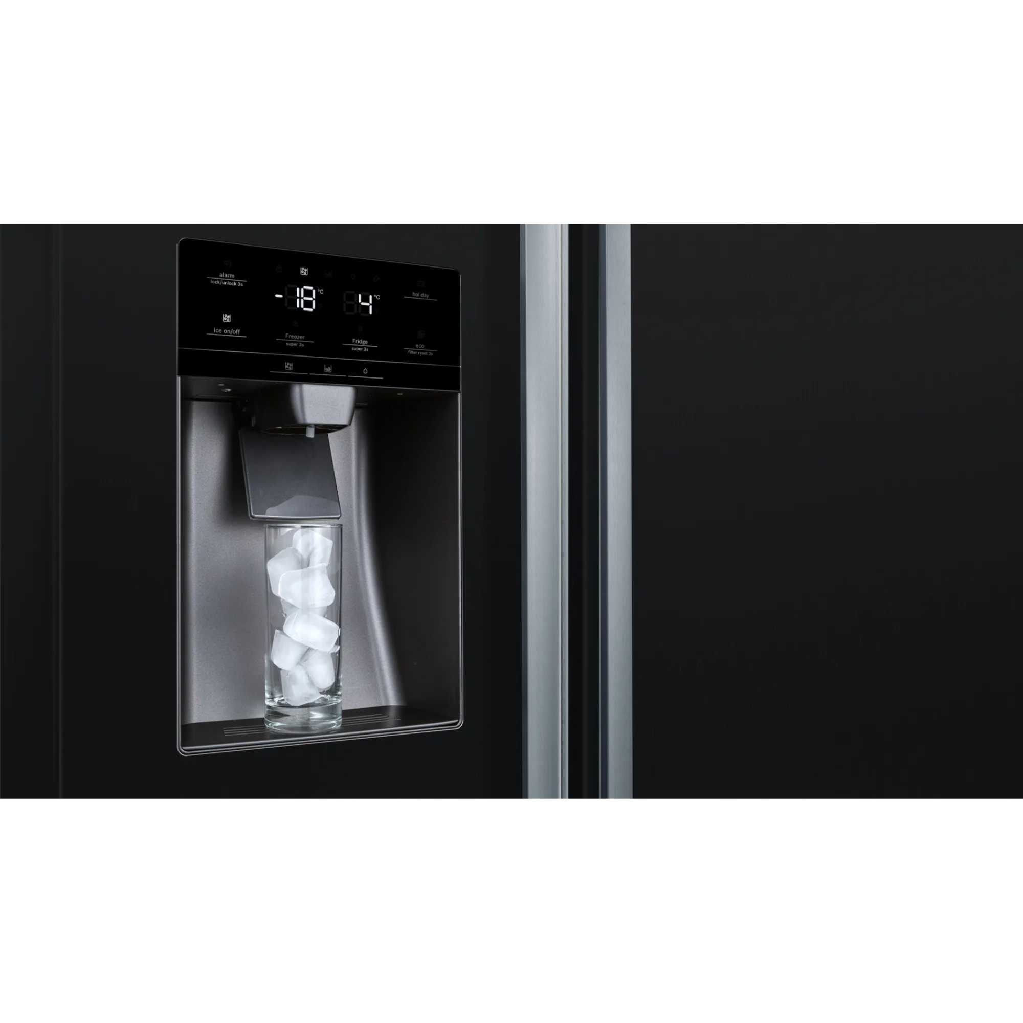 KAD93ABEP Series 6 American Style Total No Frost Fridge Freezer - Black