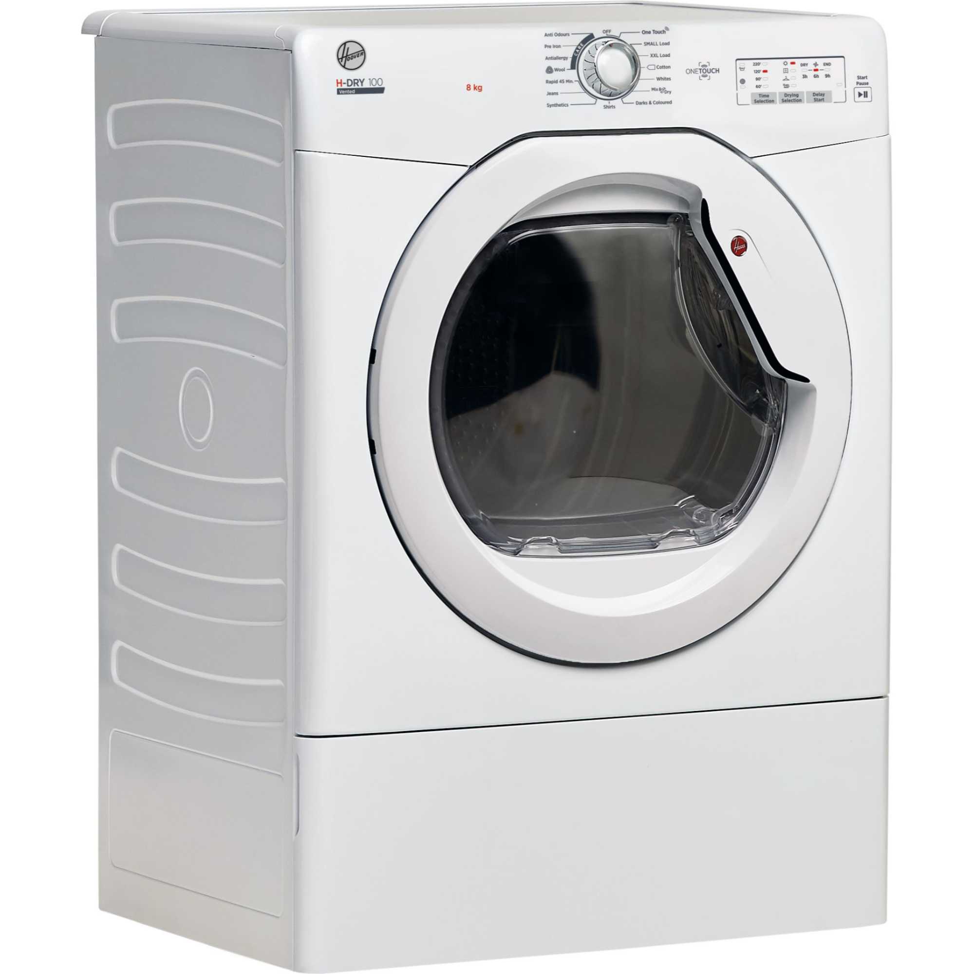 HLE V8LG-80 8kg Vented Smart Tumble Dryer - White