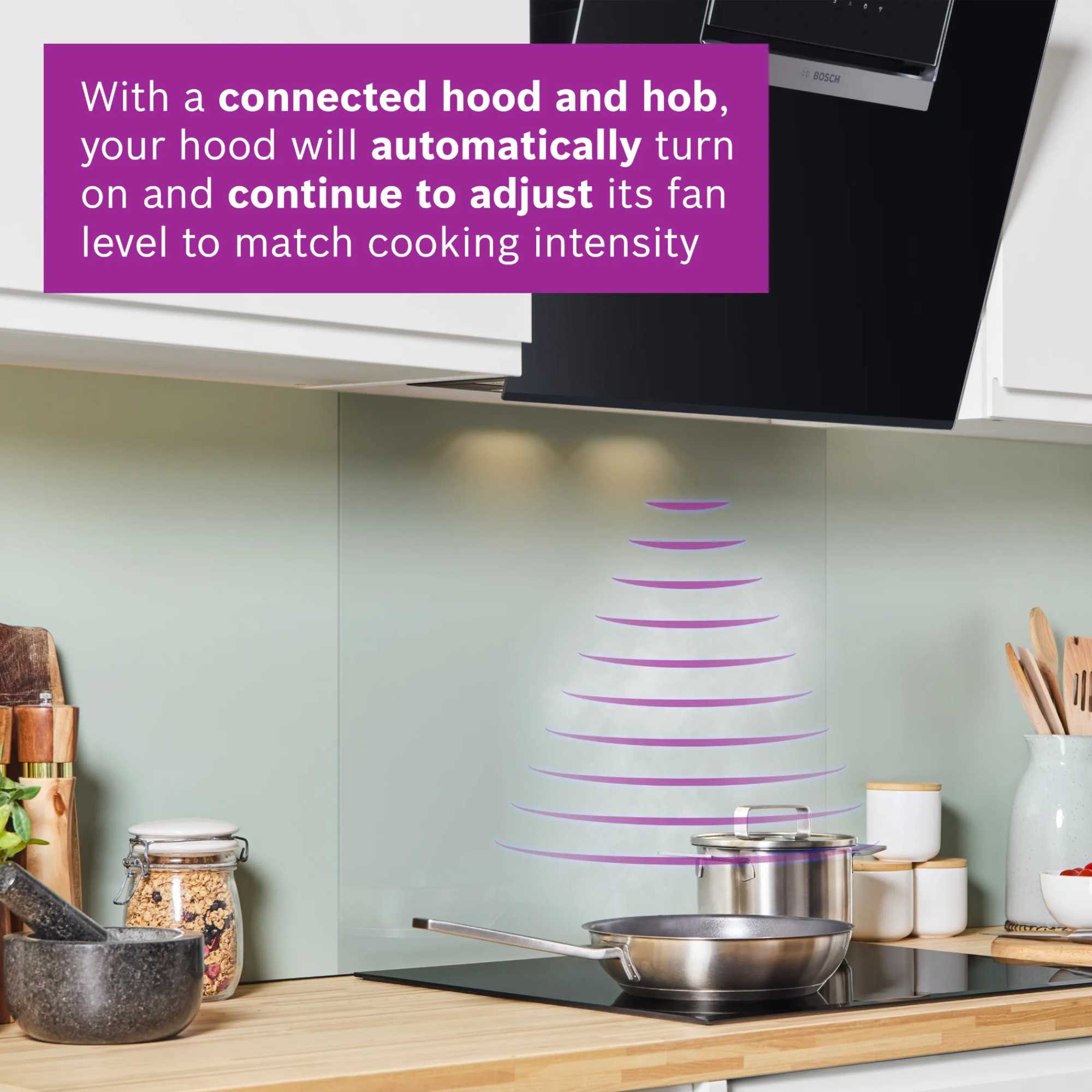 PXV831HC1E Series 6 80cm Smart 5 Burner Hob - Black