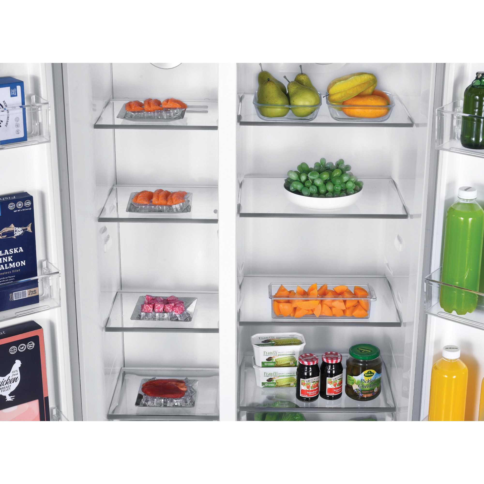 H-Fridge 500 Maxi American Style Fridge Freezer 60/40 Total No Frost - Stainless Steel - HHSBSO-6174XK-1