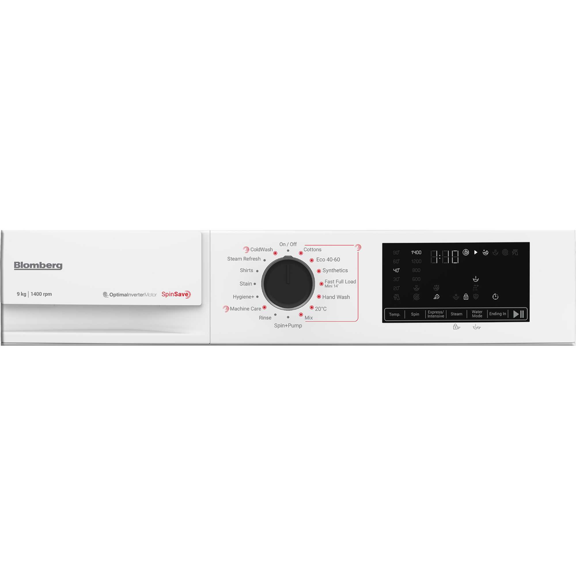 LWA29461W 9kg 1400 Spin SpinSave Washing Machine - White
