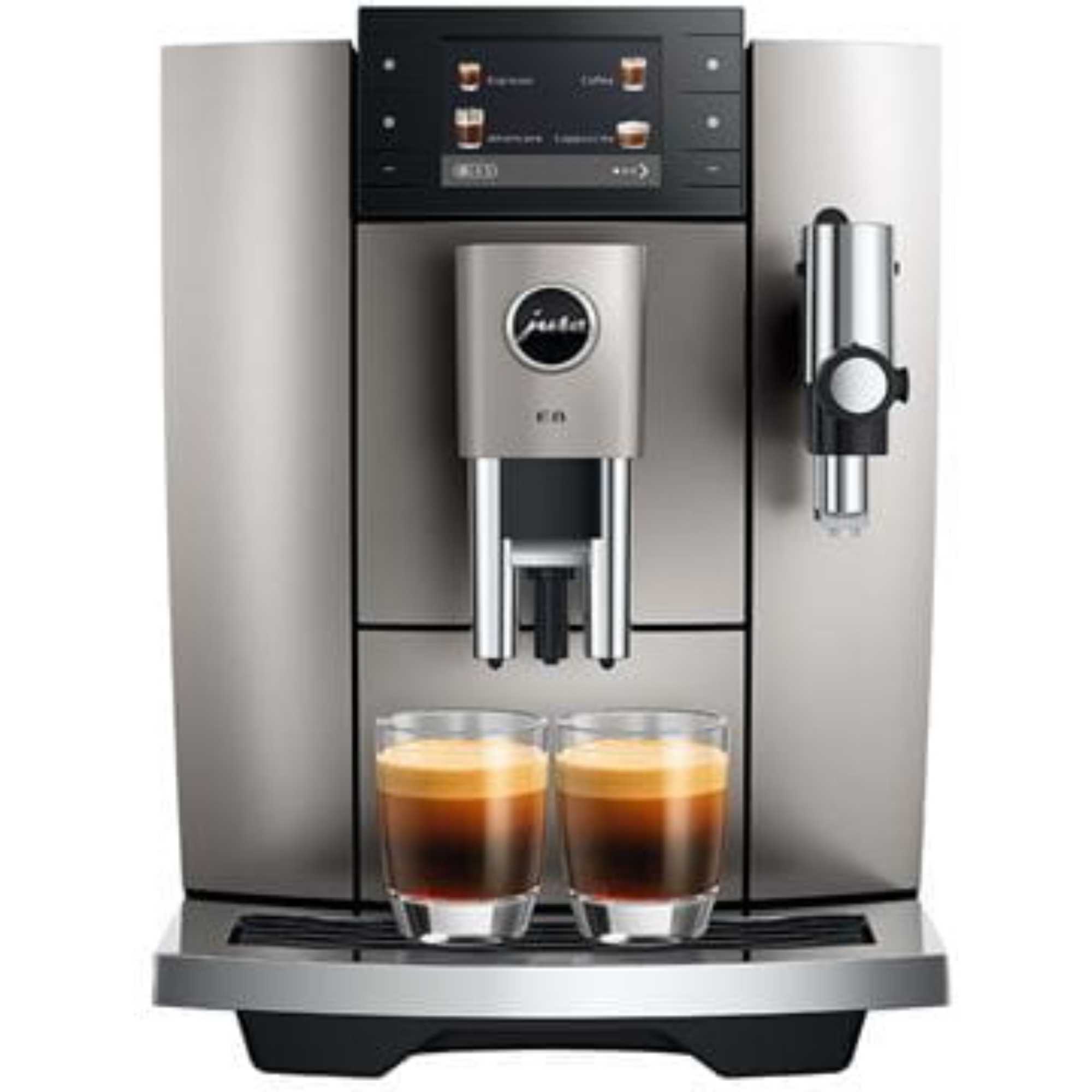 E8 Automatic Bean To Cup Coffee Machine 15721 - Midnight Silver
