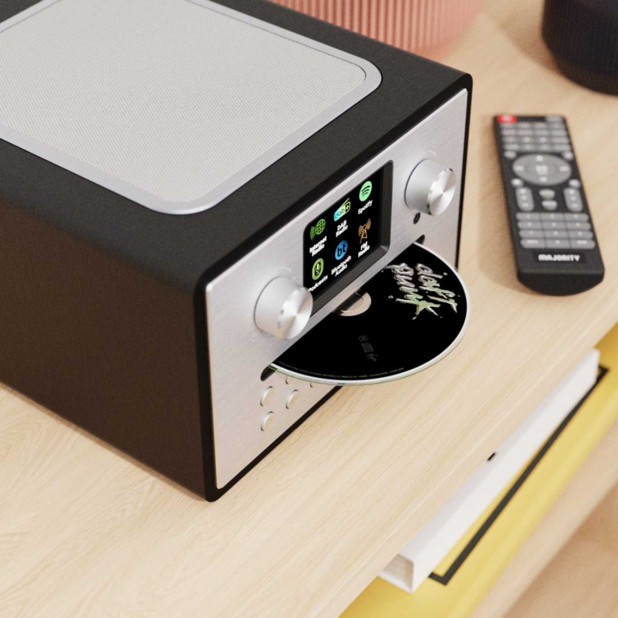 Homerton HiFi Internet Radio Music System with Spotify Connect - Black