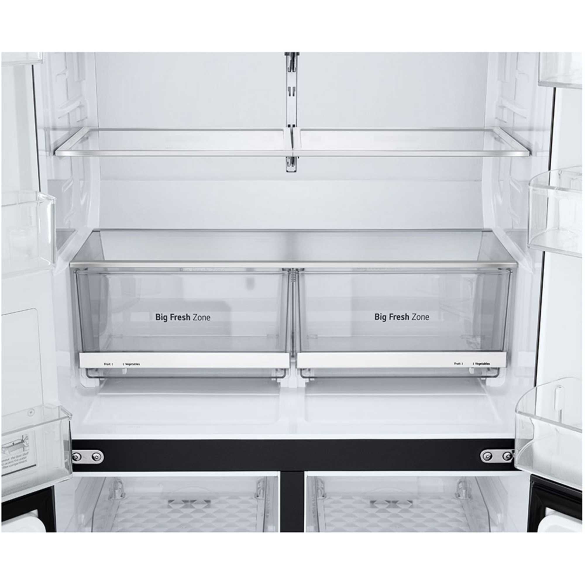 GMF960EV4E NatureFRESH American Style Fridge Freezer - Essence Black Steel