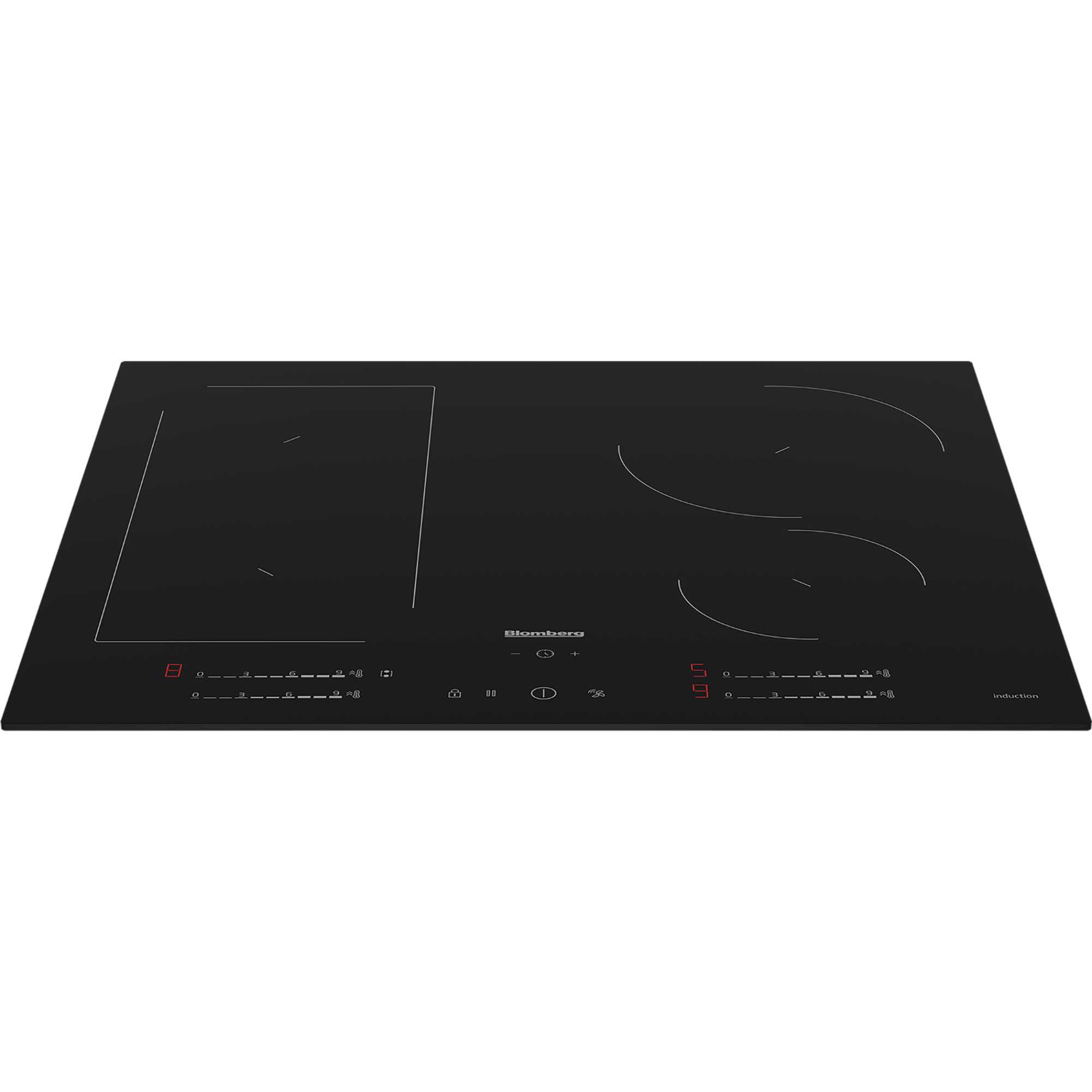 MIN74387NP 60cm 4 Burner Plug & Play Induction Hob - Black