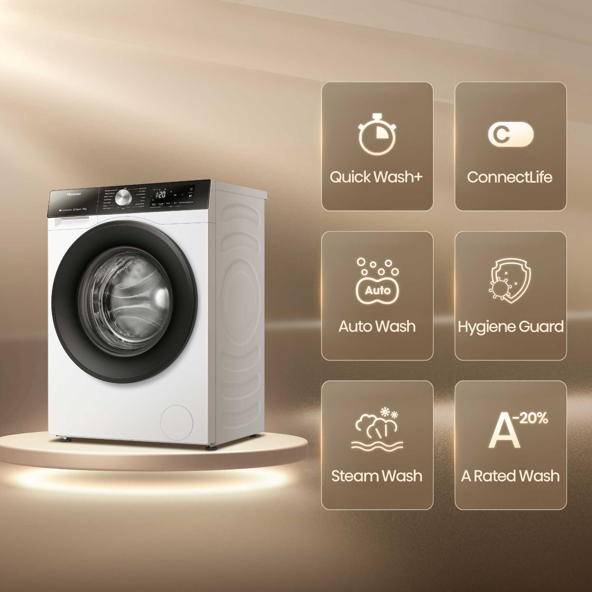 3S 12kg 1400rpm Washing Machine - WF3S1243BW3