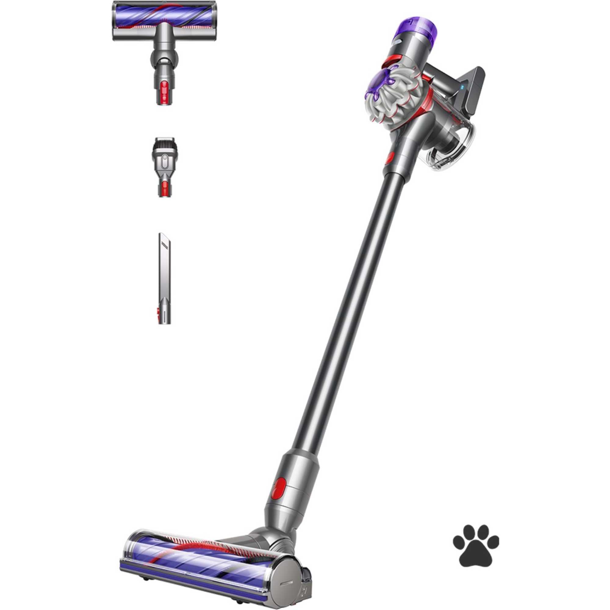 V8 Advanced Vacuum Cleaner, Silver/ Nickel