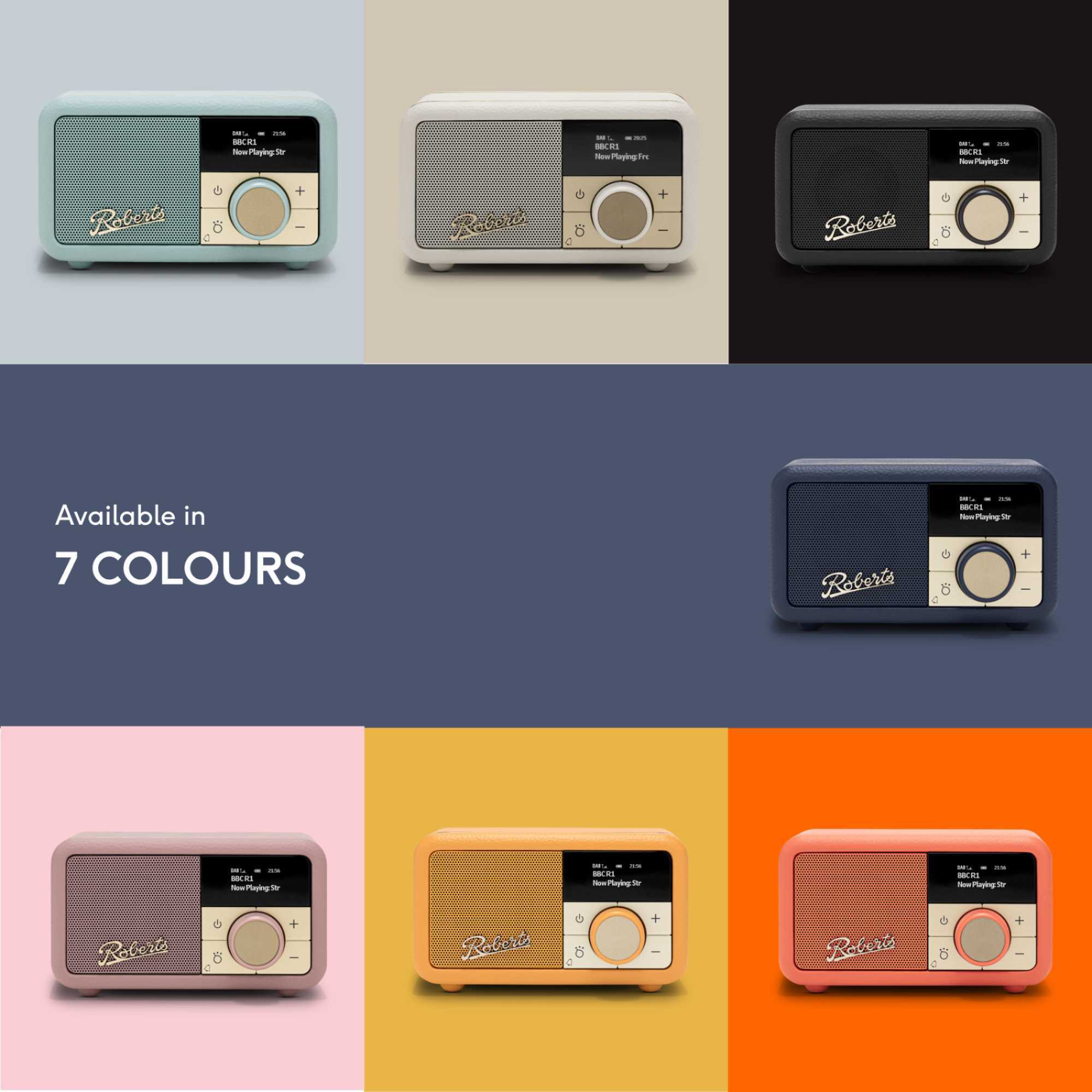 Revival Petite 2 DAB/DAB+/FM Bluetooth Portable Radio - Pastel Cream