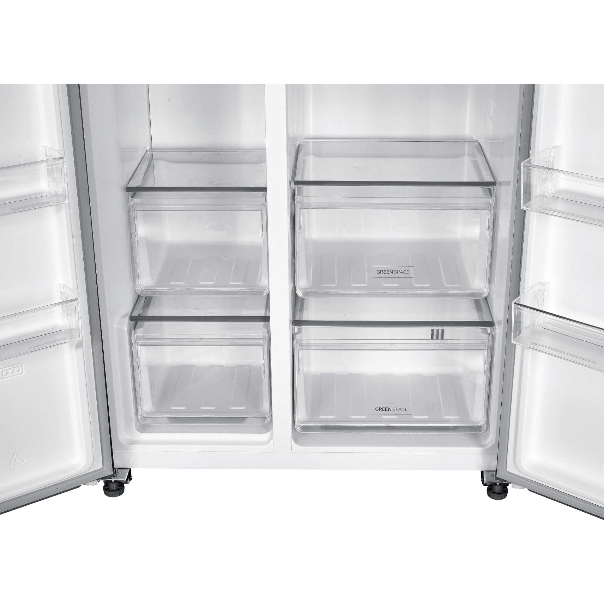 H-Fridge 500 Maxi American Style Fridge Freezer 60/40 Total No Frost - Stainless Steel - HHSBSO-6174XK-1