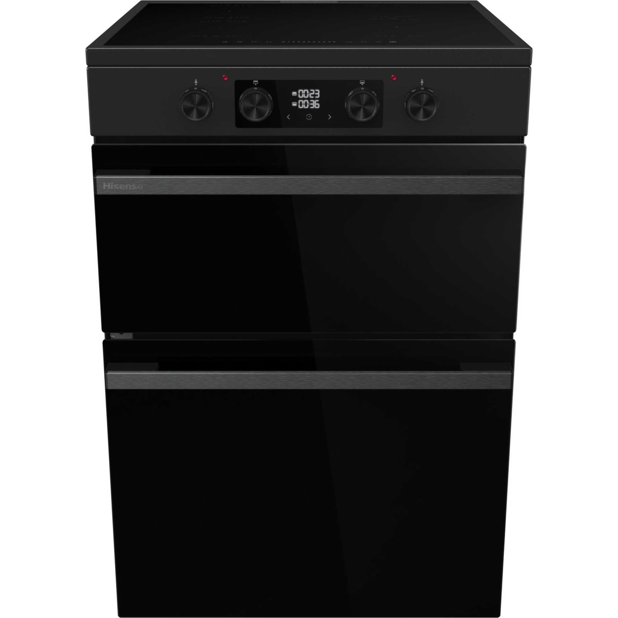 HDCEIT6C20B Electric Double Oven with Induction Hob & Air Fry - Black