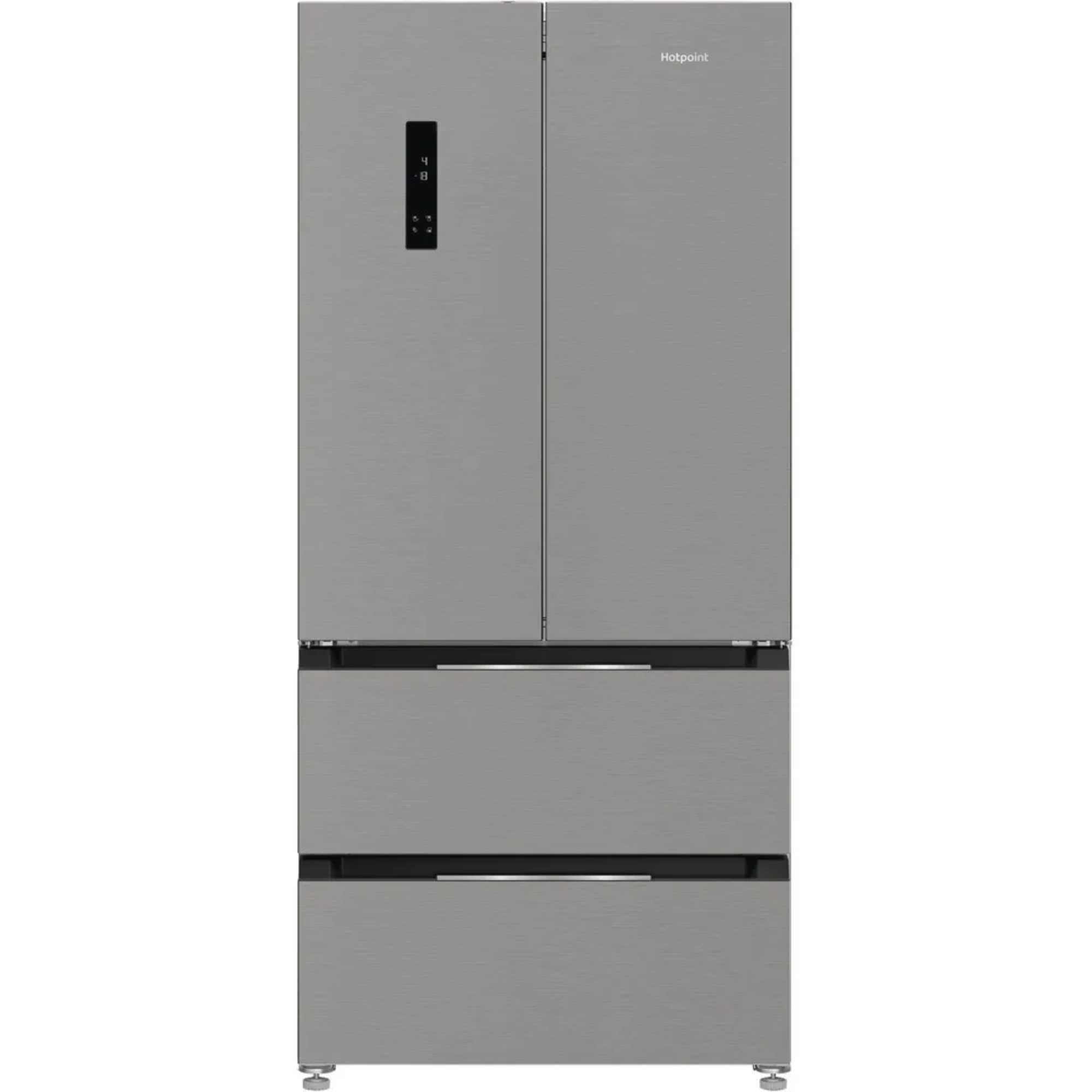 HPG2 6513 XBR4UK 510L Dual No Frost American Fridge Freezer - Dark Inox