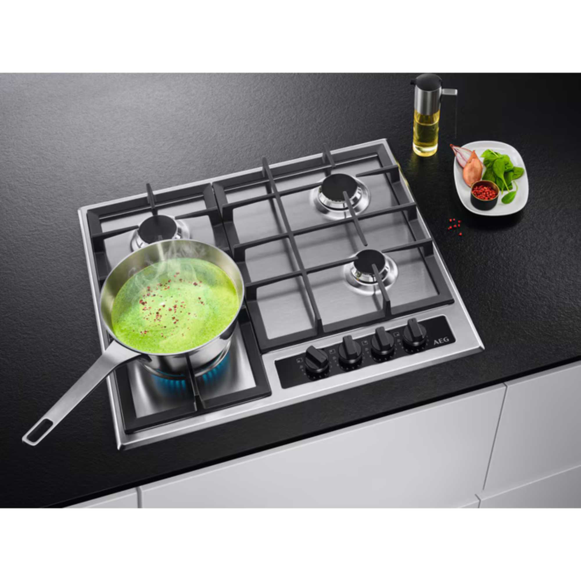 HGB64420YM 60cm Stainless Steel Gas Hob