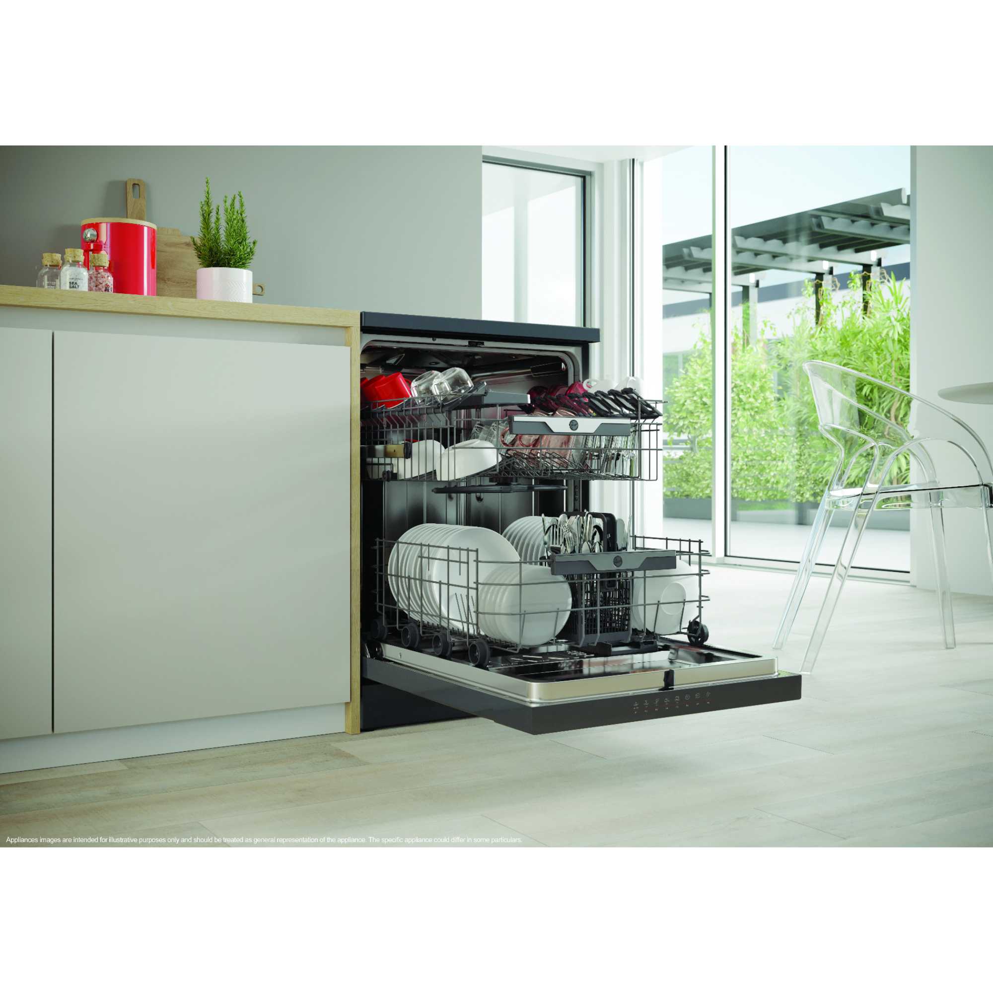 HF5C7F0A-80 Wi-Fi Dishwasher - Anthracite