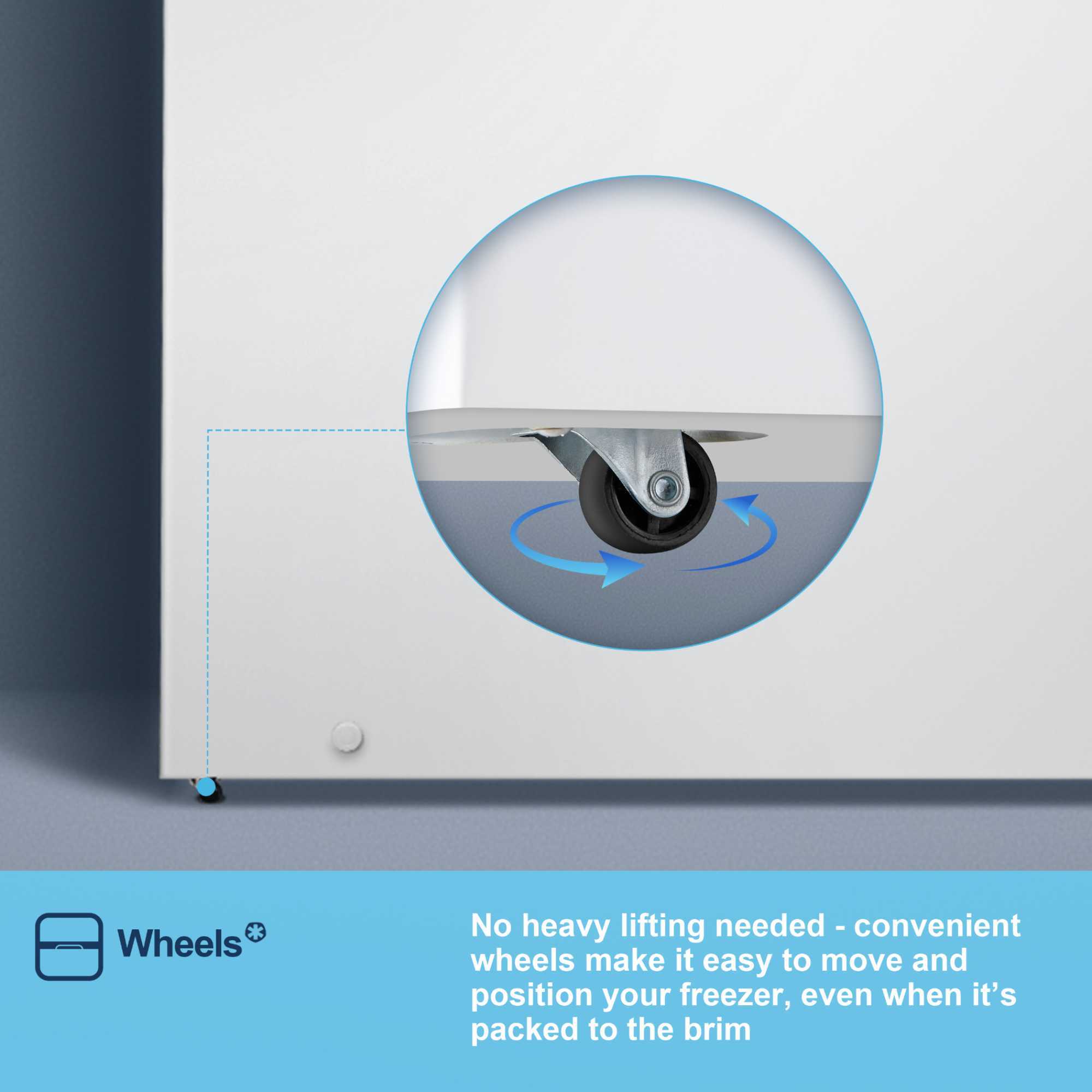 MCF297E 297l Net Capacity Chest Freezer - White