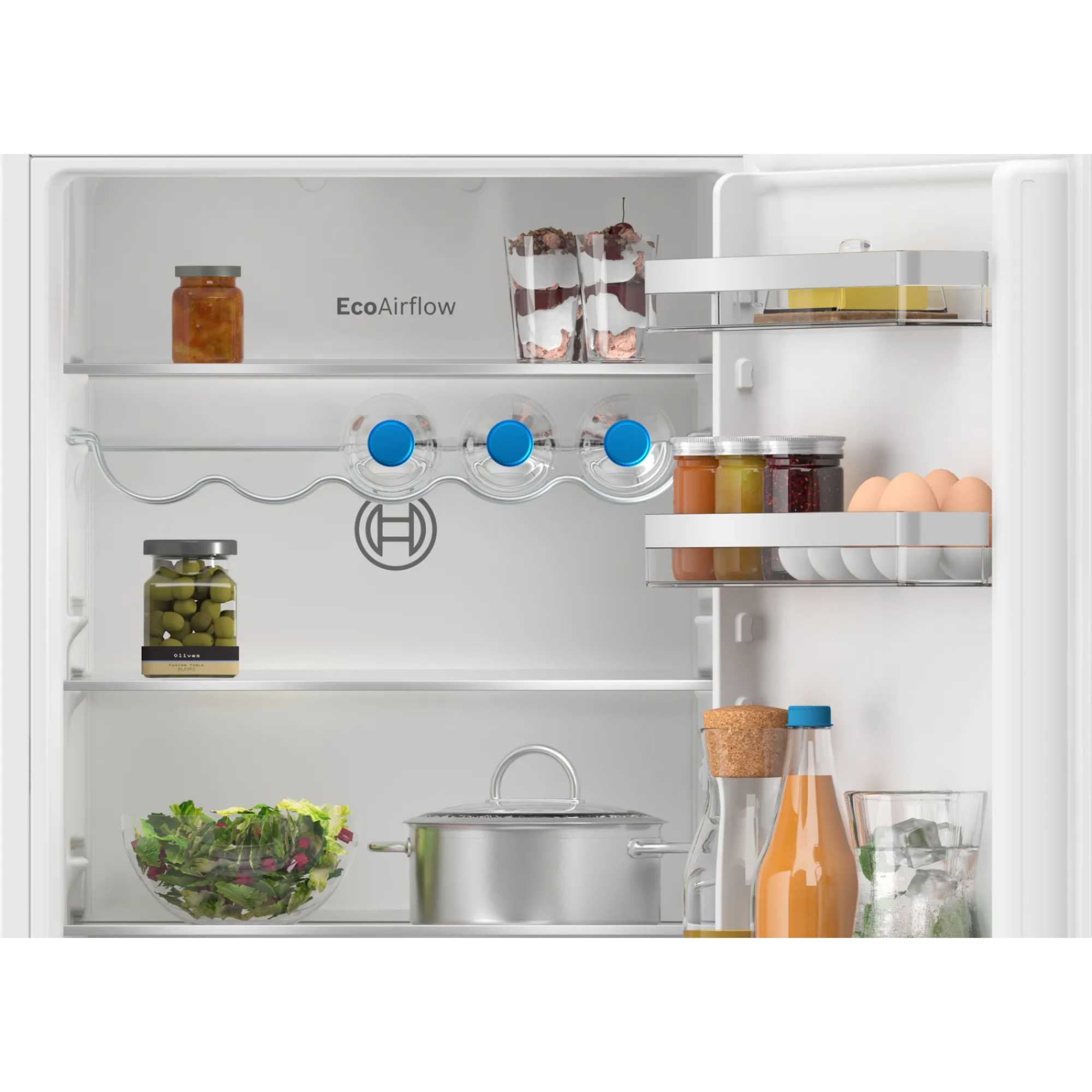 KIN86VFE0G Series 4 260l No Frost Integrated Fridge Freezer