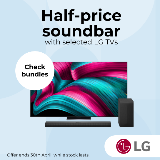 Half-price soundbar with selected LG TVs