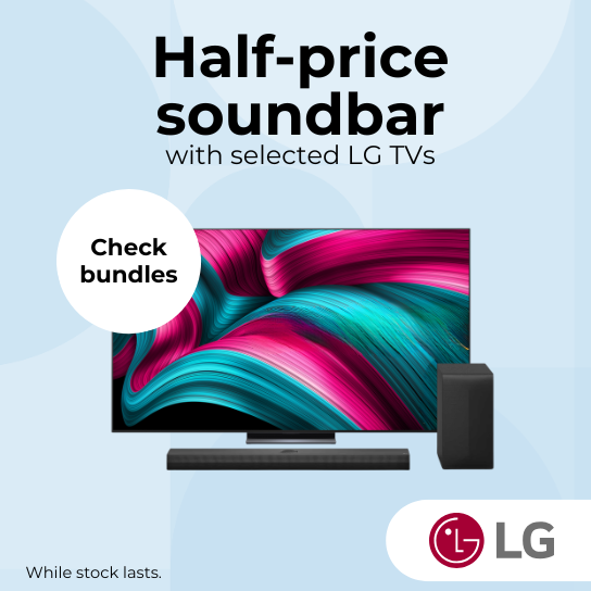 Half-price soundbar with selected LG TVs