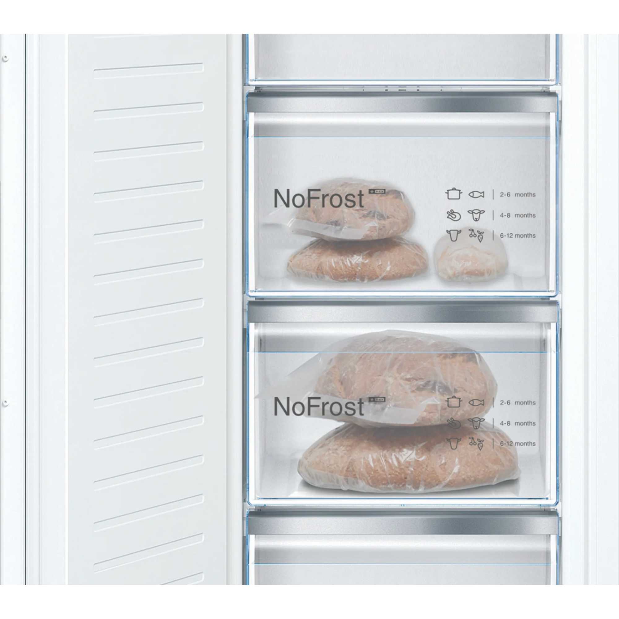 GIN81VEE0G Series 4 212L Built-In Freezer - White
