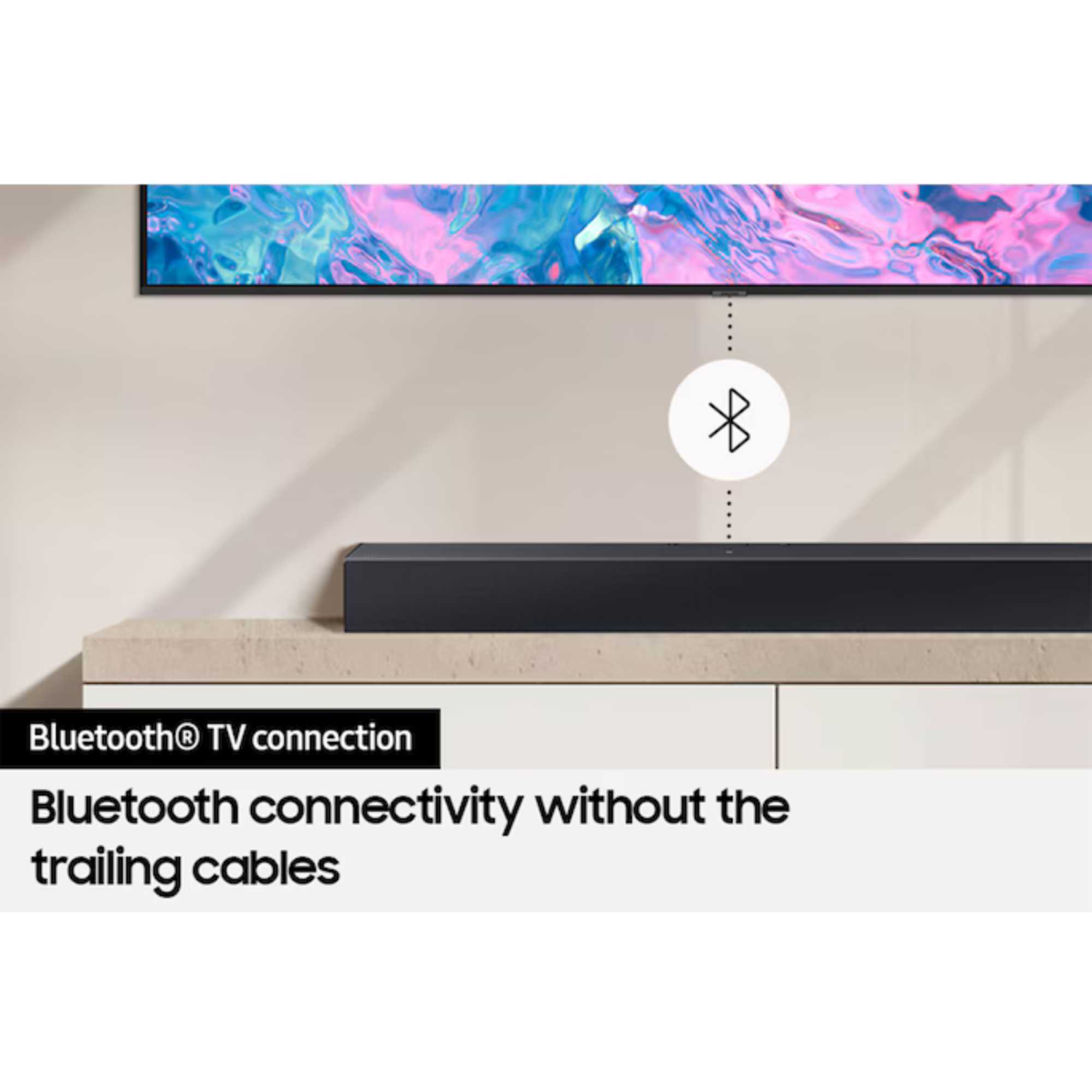 HW-C400 2.0 Channel Soundbar with Built-In Woofer