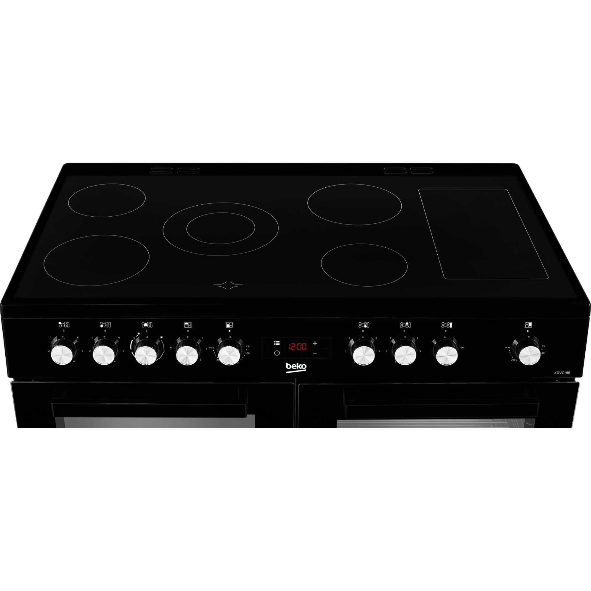 KDVC100K 100cm Double Oven Range Cooker with 5 Zone Ceramic Hob