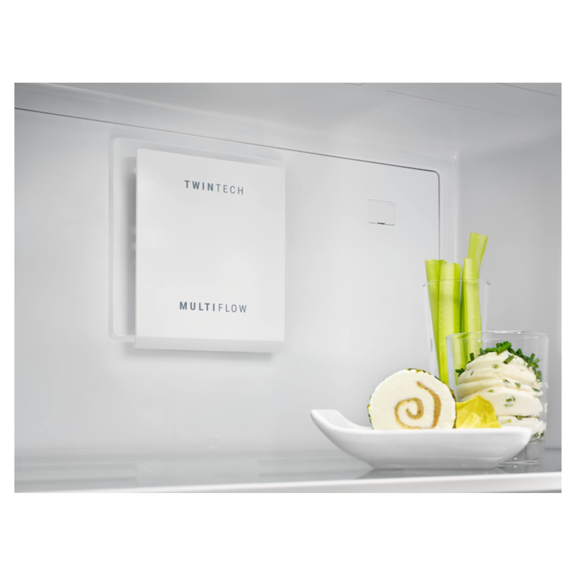 ZNME36FU0 367L Freestanding Fridge Freezer F Energy - Inox