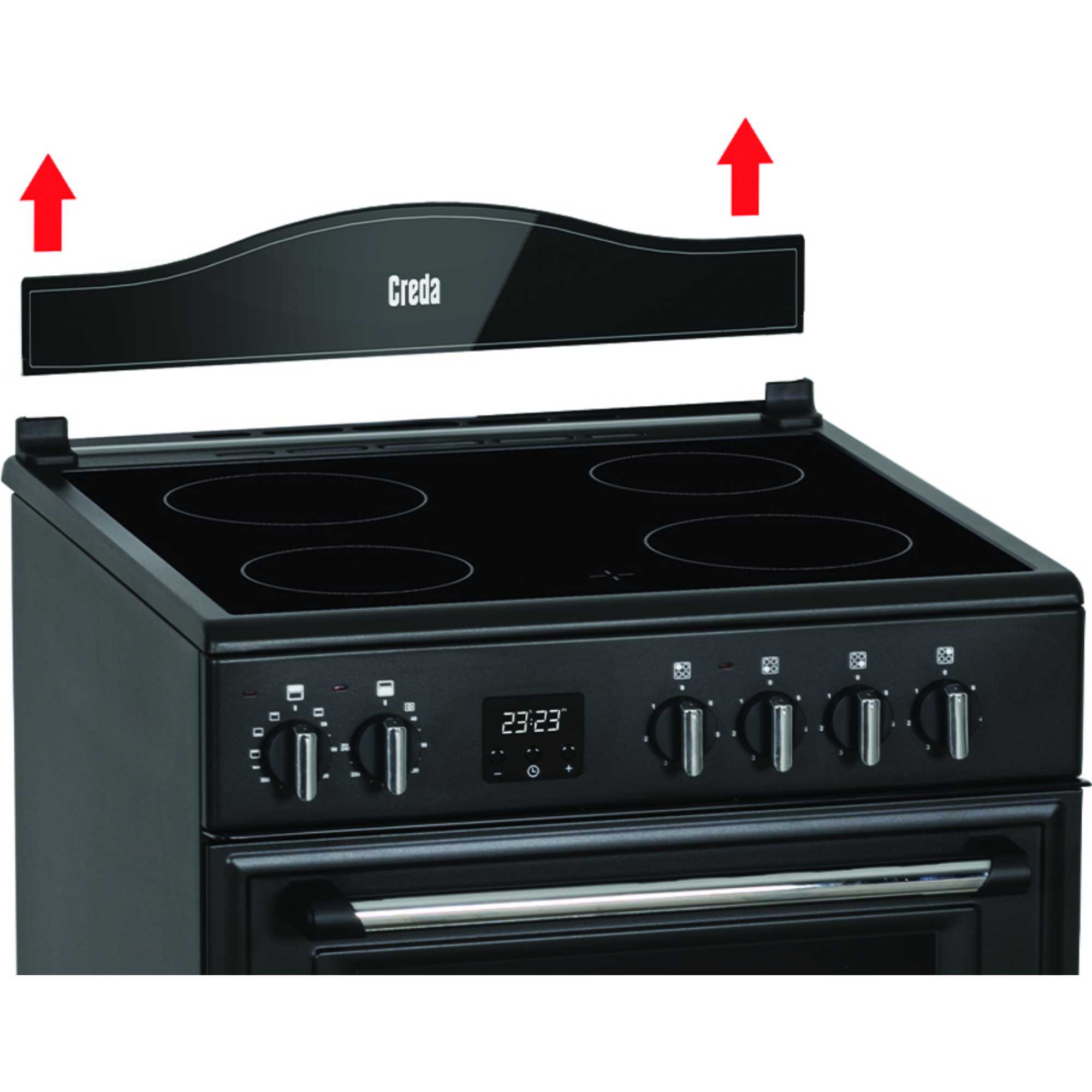 C60CMRA 600mm Double Oven with 4 Ceramic Hobs - Anthracite