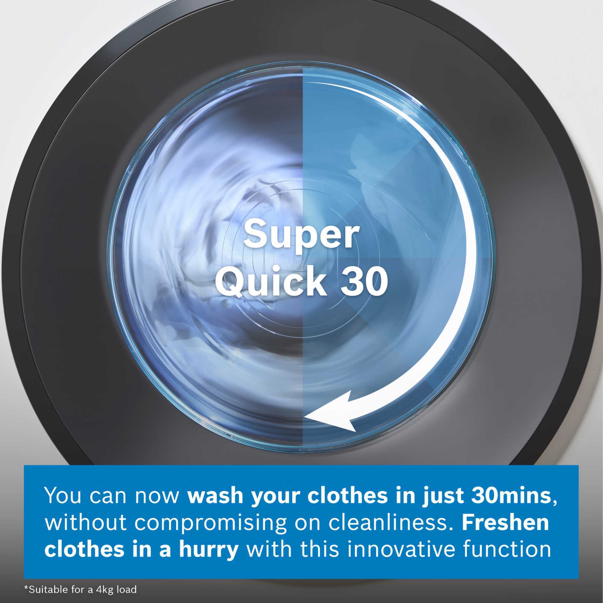 WGH254A0GB Series 6 10kg 1400rpm Smart Washing Machine with i-Dos