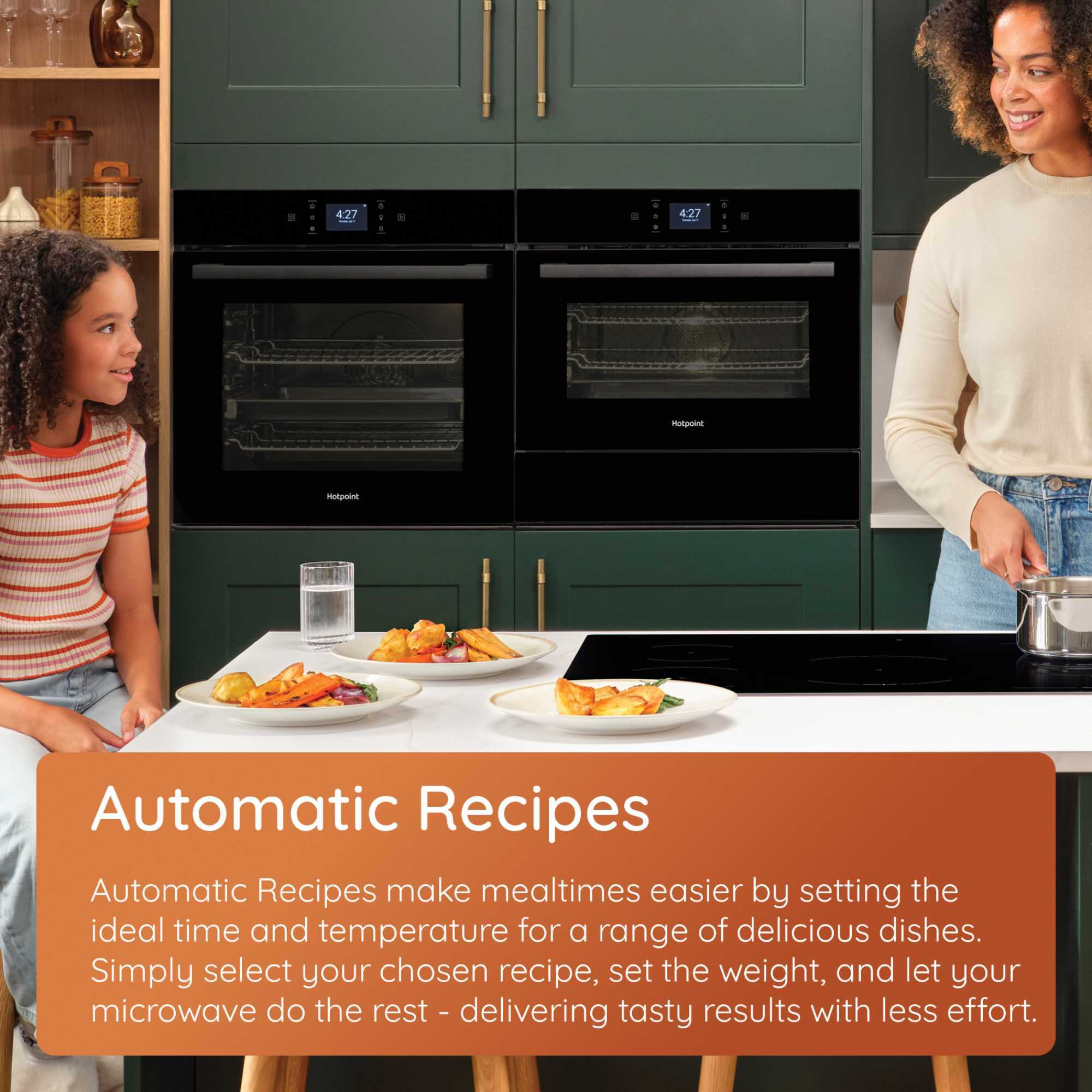 HMD44MXUK Class 4 Built-In Microwave Grill - Stainless Steel