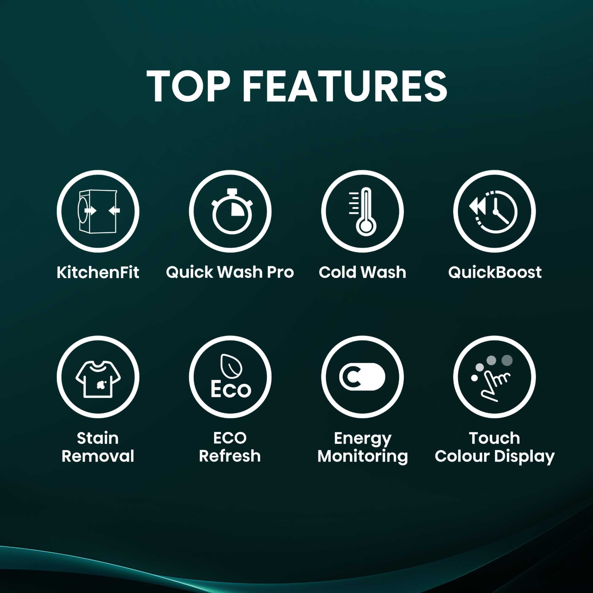 WF5I9043BWFS 9kg 1400rpm Washing Machine - White