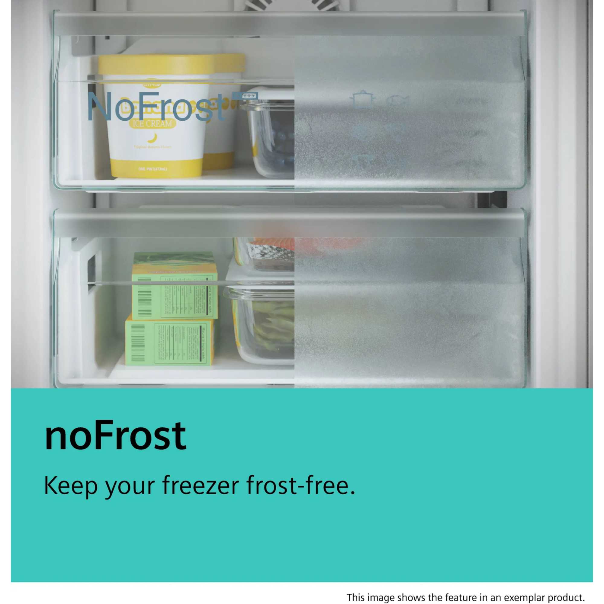 GU21NVFE0G iQ300 85l Total NoFrost Built-In