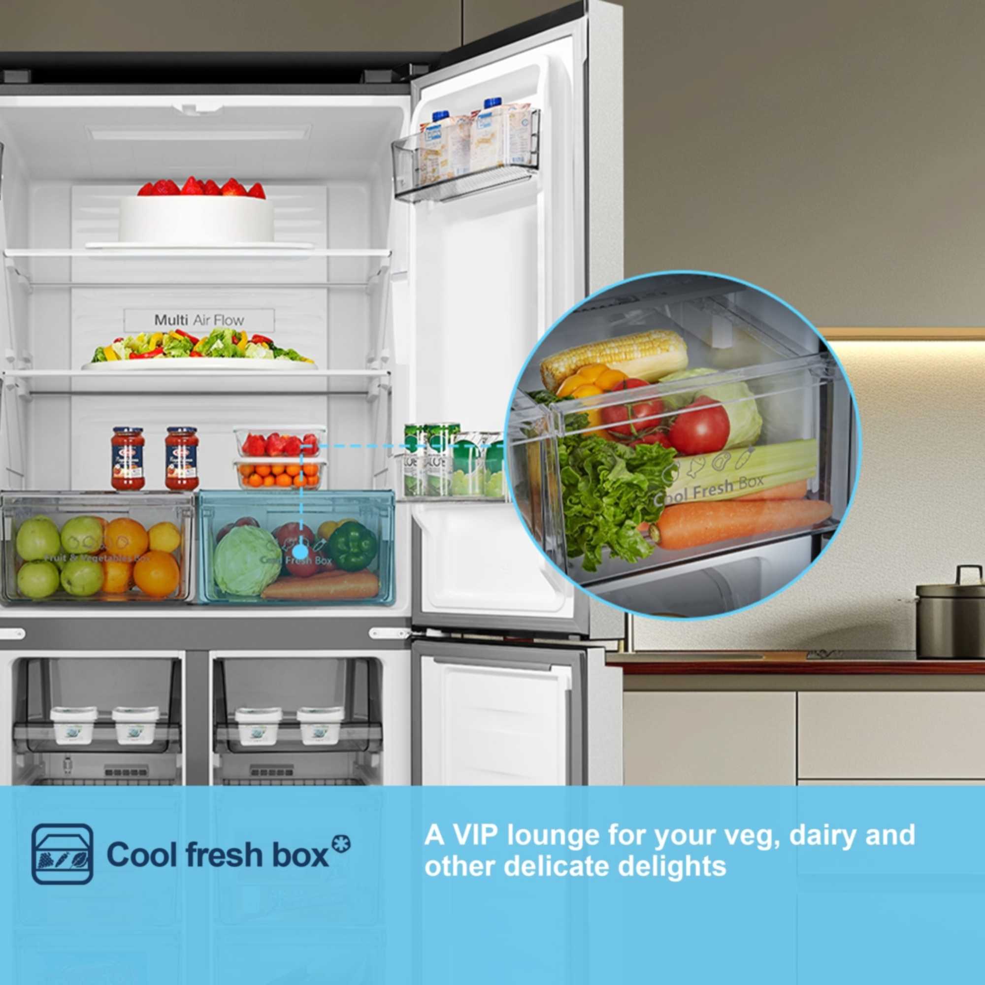 American Style Fridge Freezer 60/40 Total No Frost - Silver - MQ79395ES