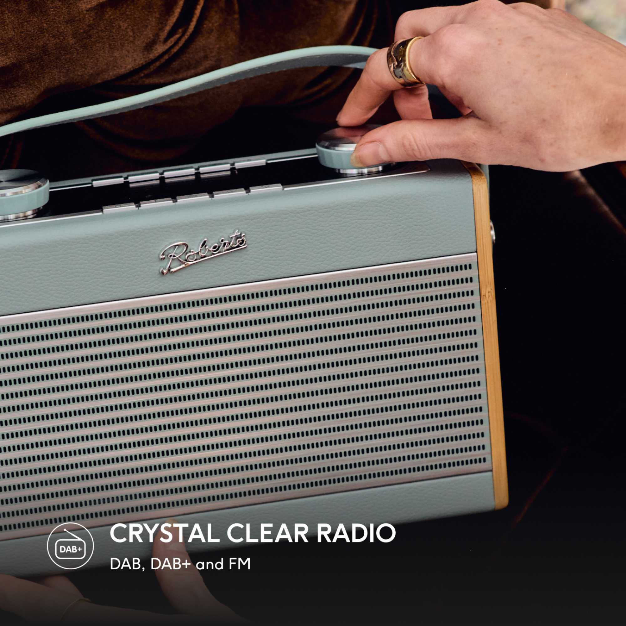 RAMBLERCLADE Revival Rambler Classic FM/DAB+ Bluetooth Digital Radio - Duck Egg