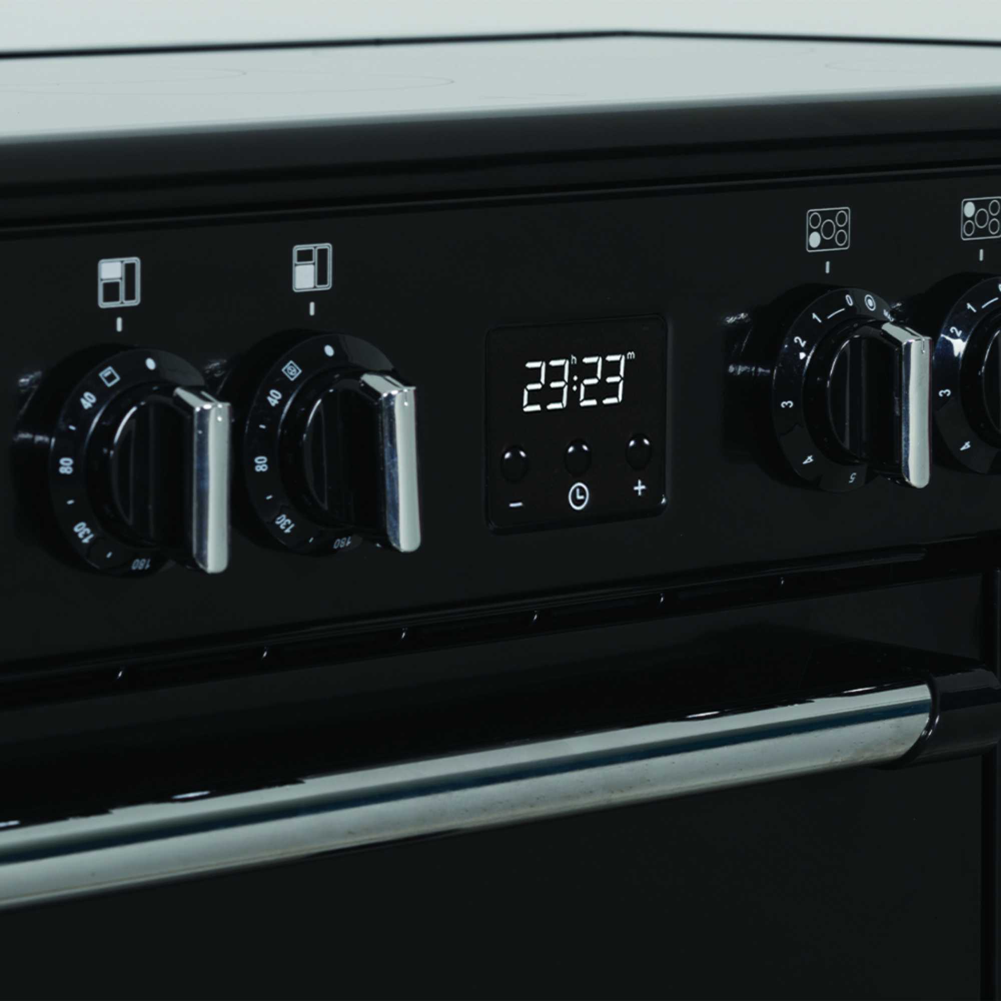 C90RCC 90cm Electric Range Cooker with 5 Ceramic Hobs - Black