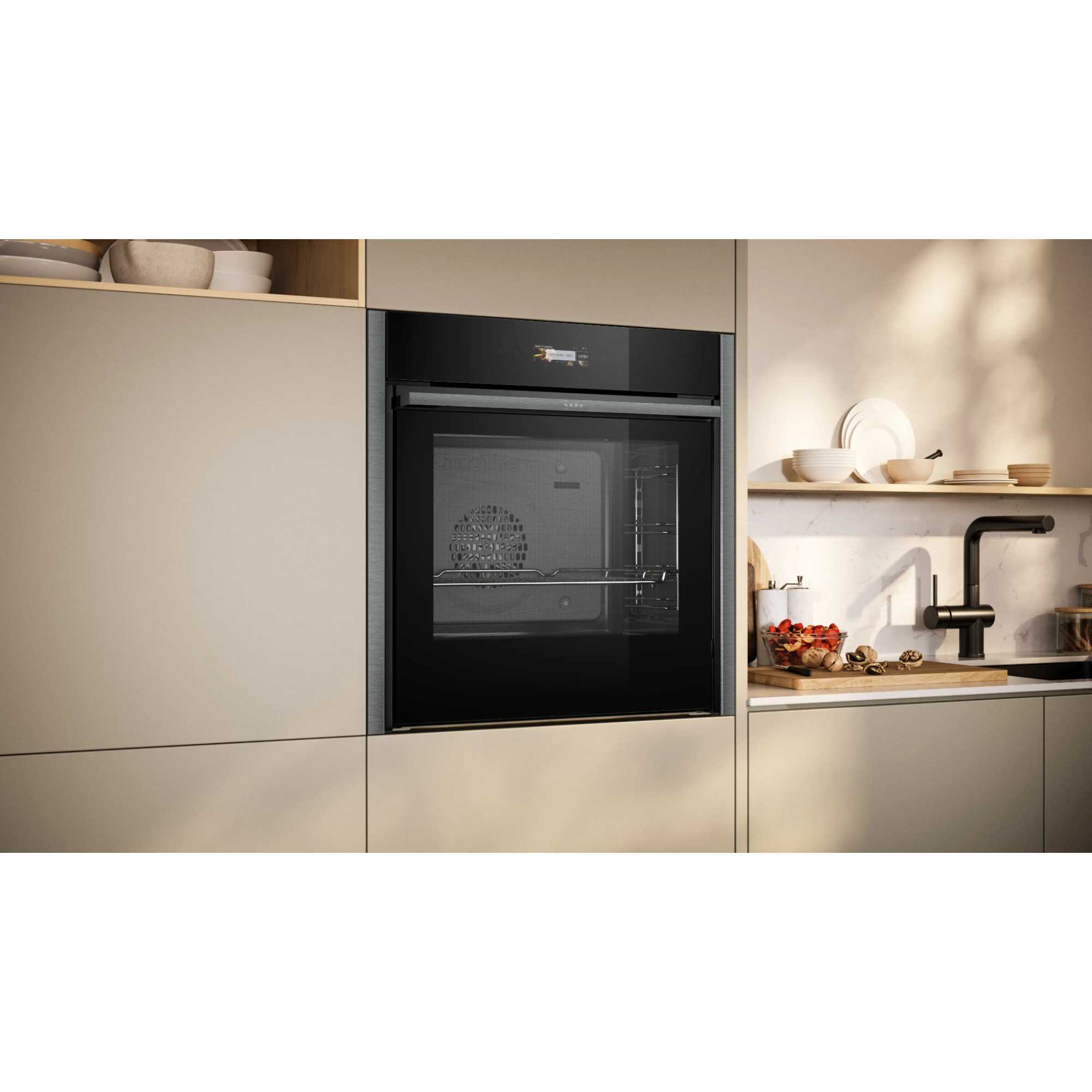 N 70 B54CR31G0B Slide&Hide Built-In Smart Single Oven - Graphite Grey