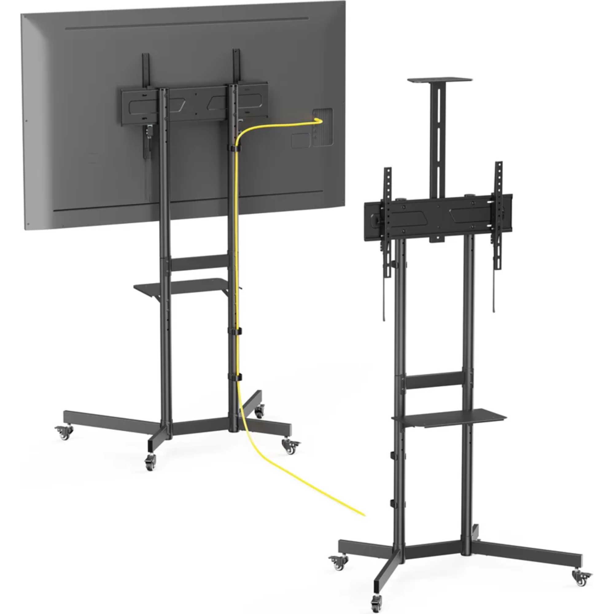 APTC6100 PRO Height Adjustable Mobile TV Cart - For TVs 37 70 and 70kg