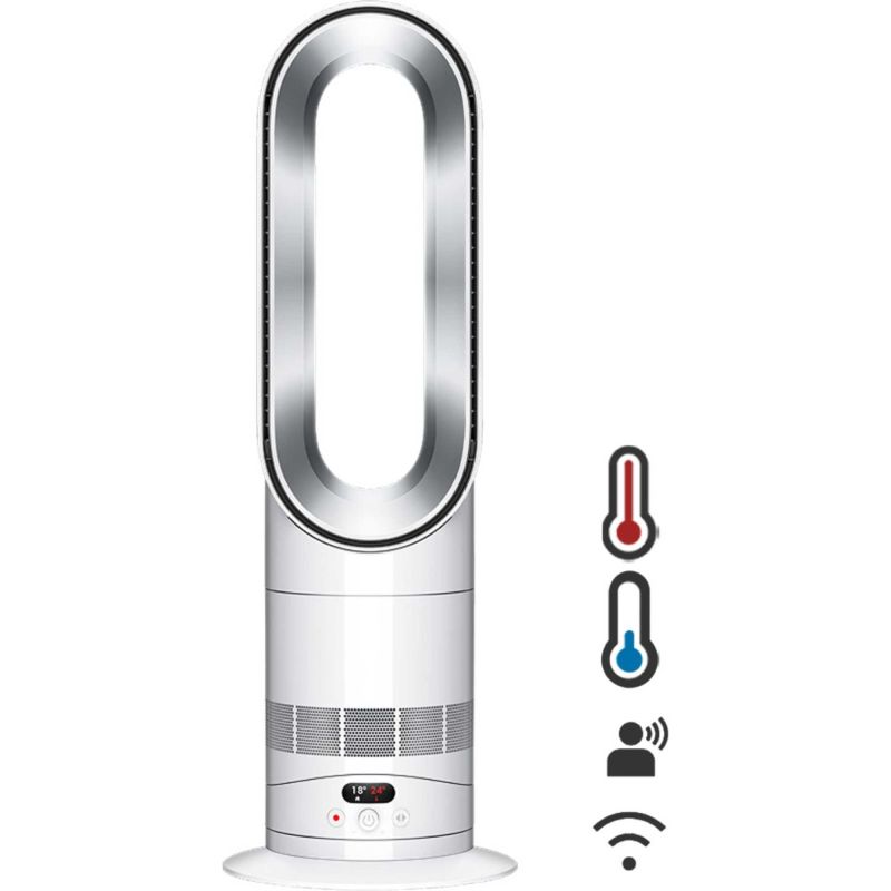 Hot+Cool HF1 Remote Link Heater & Coolling Fan, White/Silver