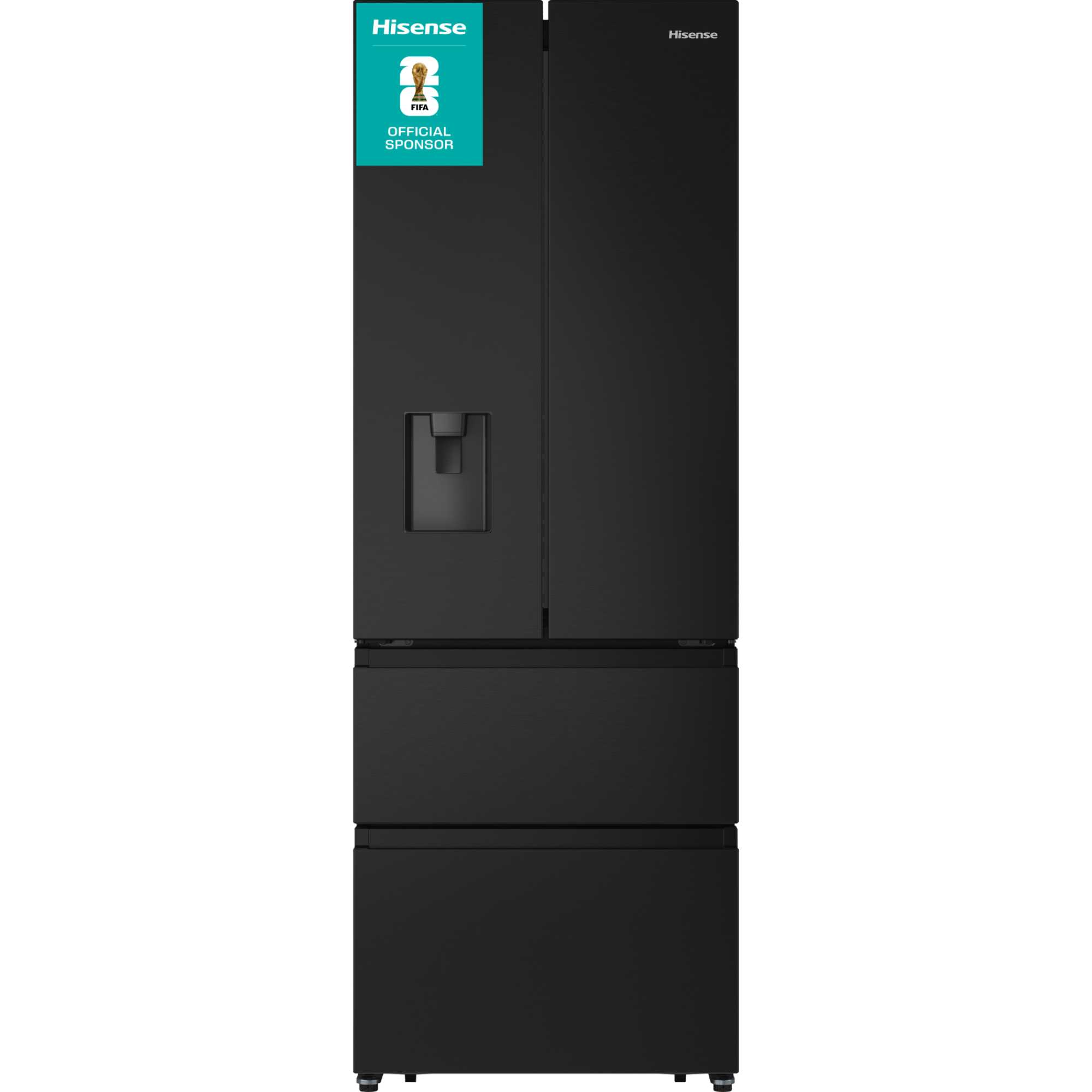 RF632N4WFE 485L Frost Free Fridge Freezer - Black