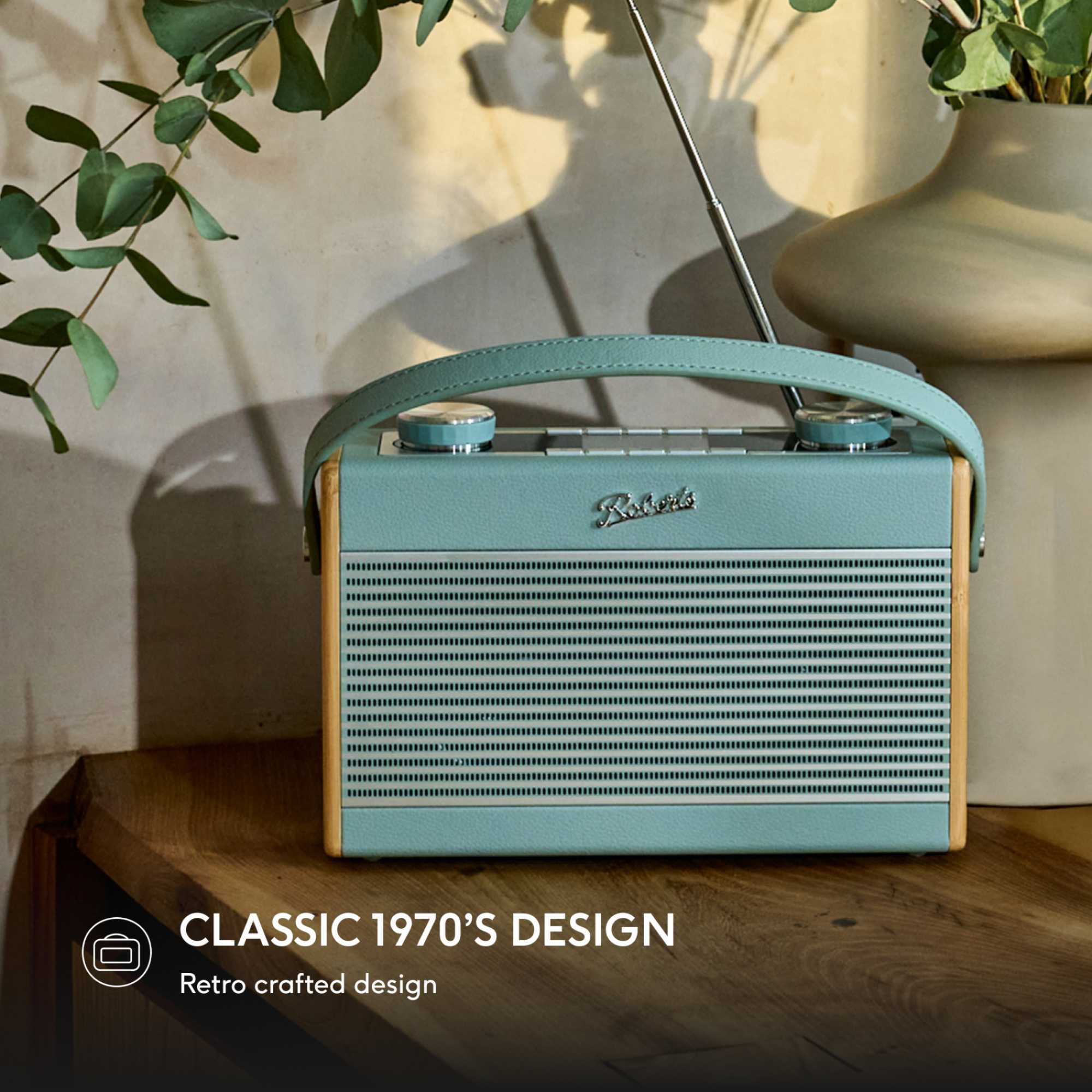 RAMBLERCLADE Revival Rambler Classic FM/DAB+ Bluetooth Digital Radio - Duck Egg