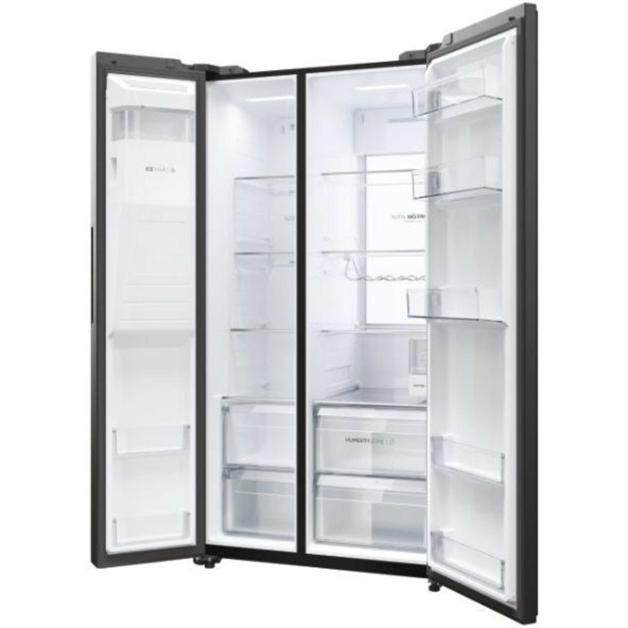 HSW79F18DIPT Series 7 601l American Style Fridge Freezer - Slate Black
