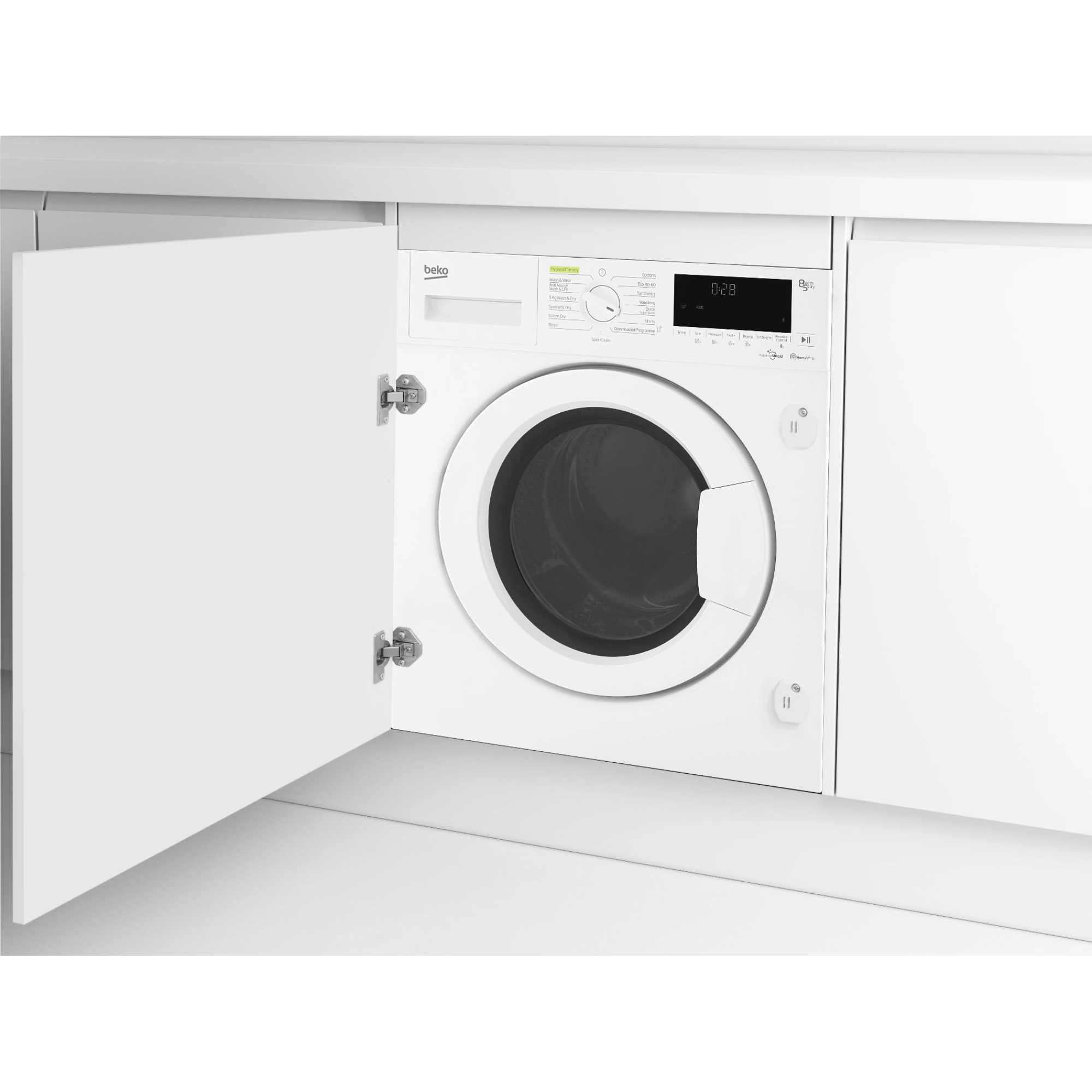 WDIK854421F 8kg Wash 5kg Dry 1400rpm Built-In Washer Dryer