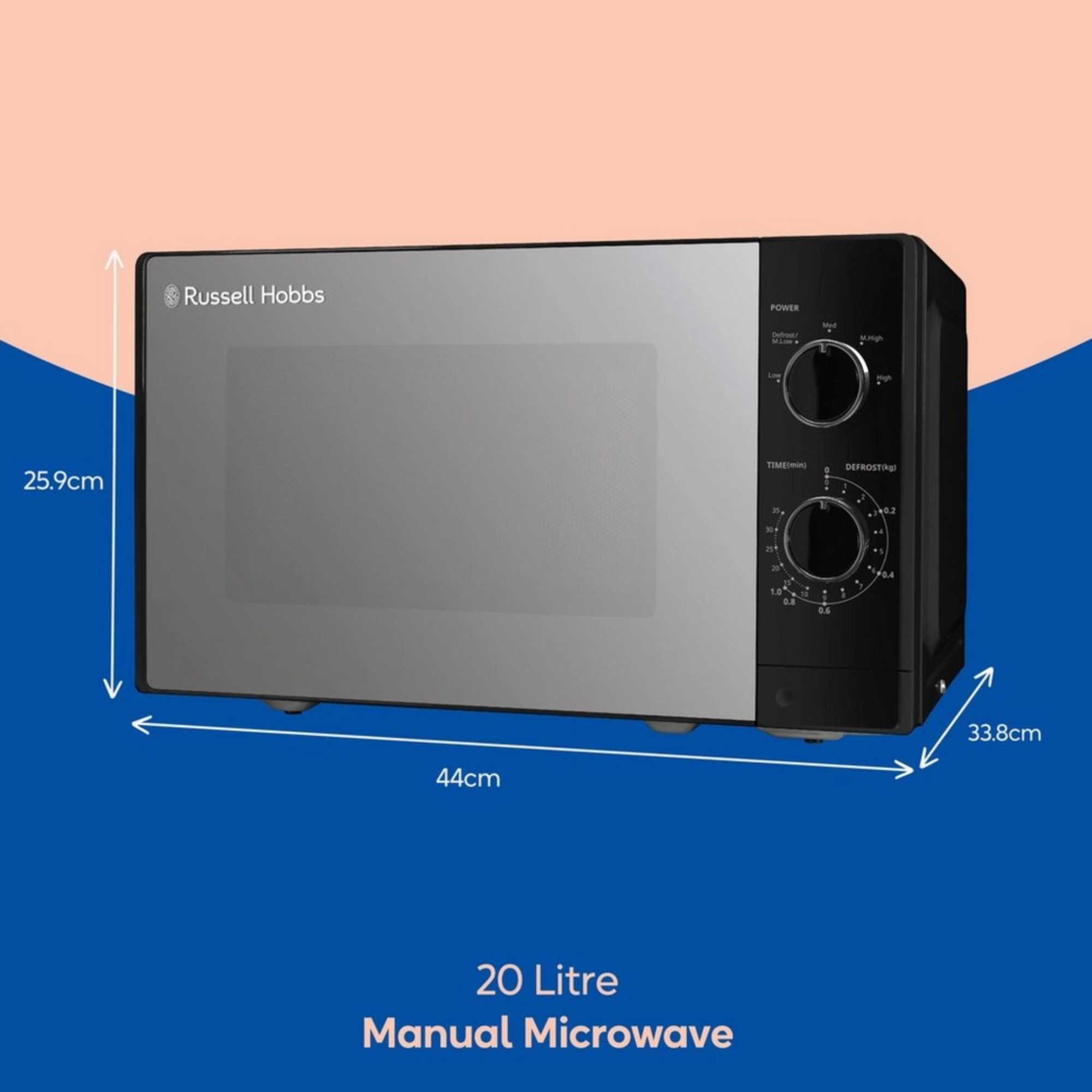 RHM2047B 20l 800W Digital Microwave - Black