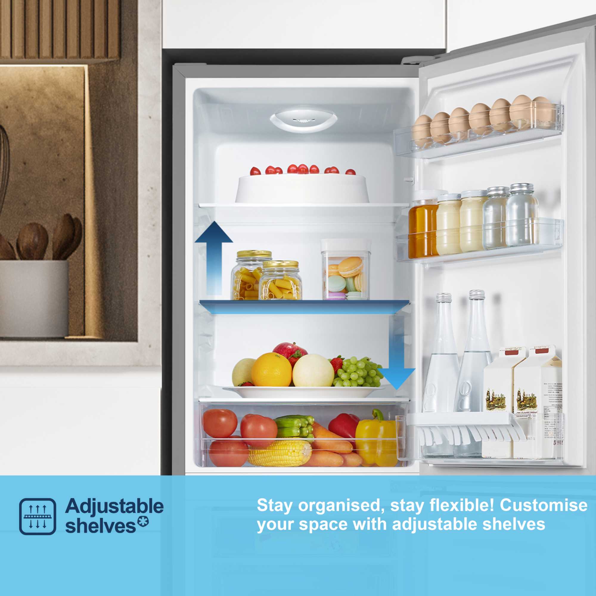 MC50165ES 175L Fridge Freezer - Silver