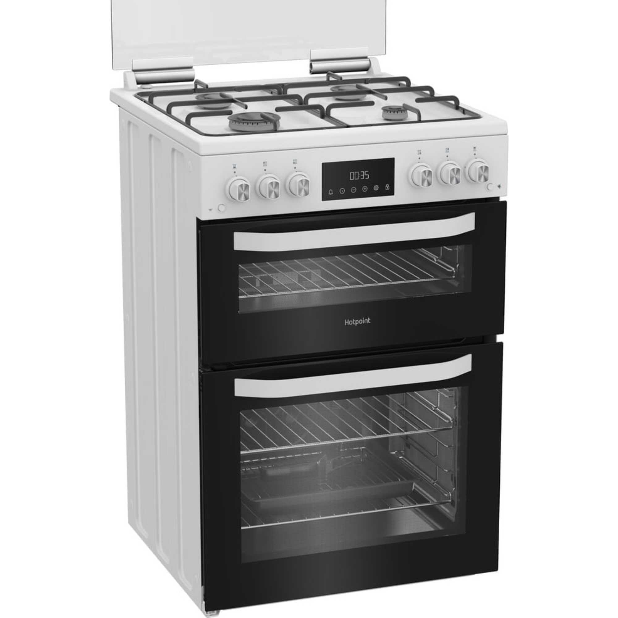 60cm Gas Double Oven Cooker - HDG6GDCW