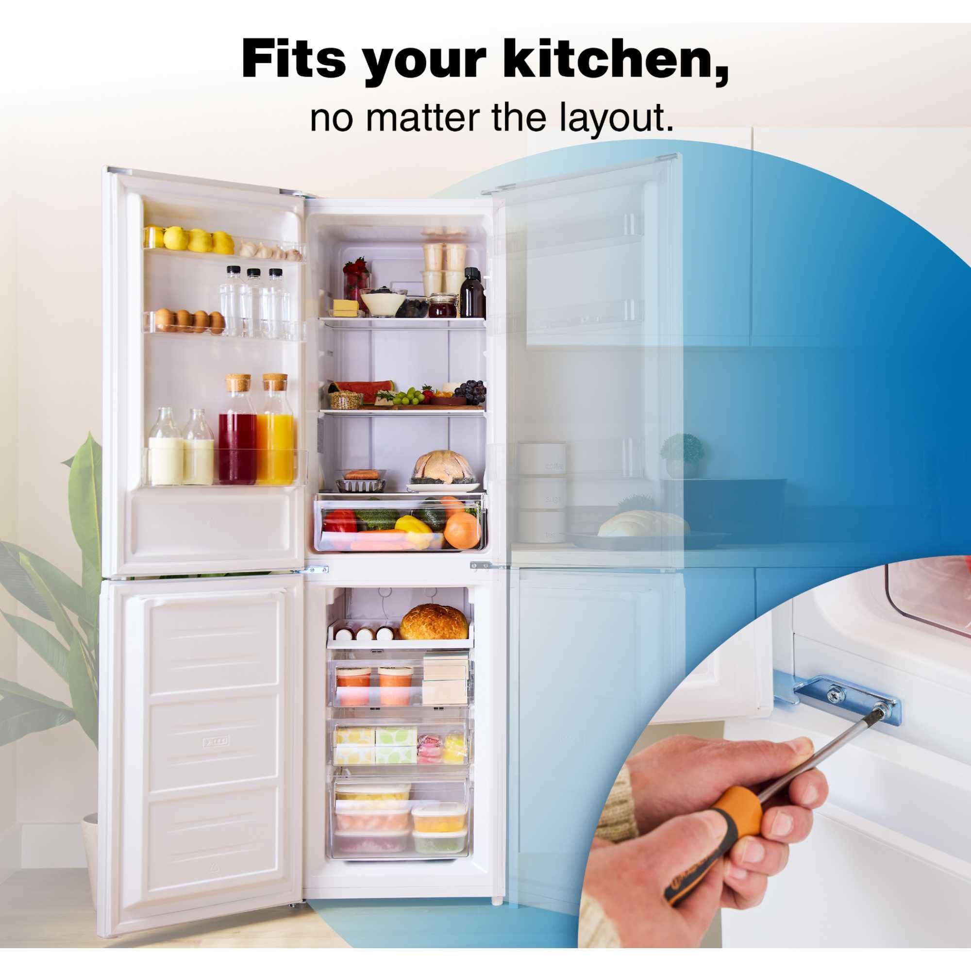 AFF180552W Frost Free Fridge Freezer - White