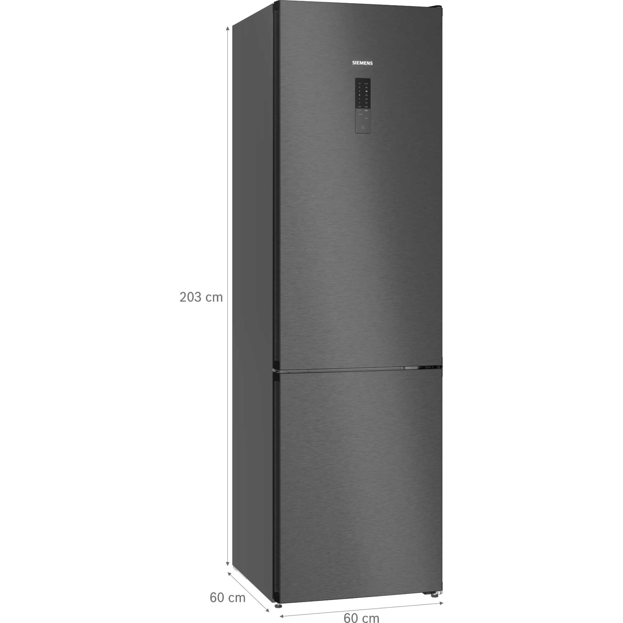 KG39NXXBF 363L Fridge Freezer Total noFrost - Black Steel