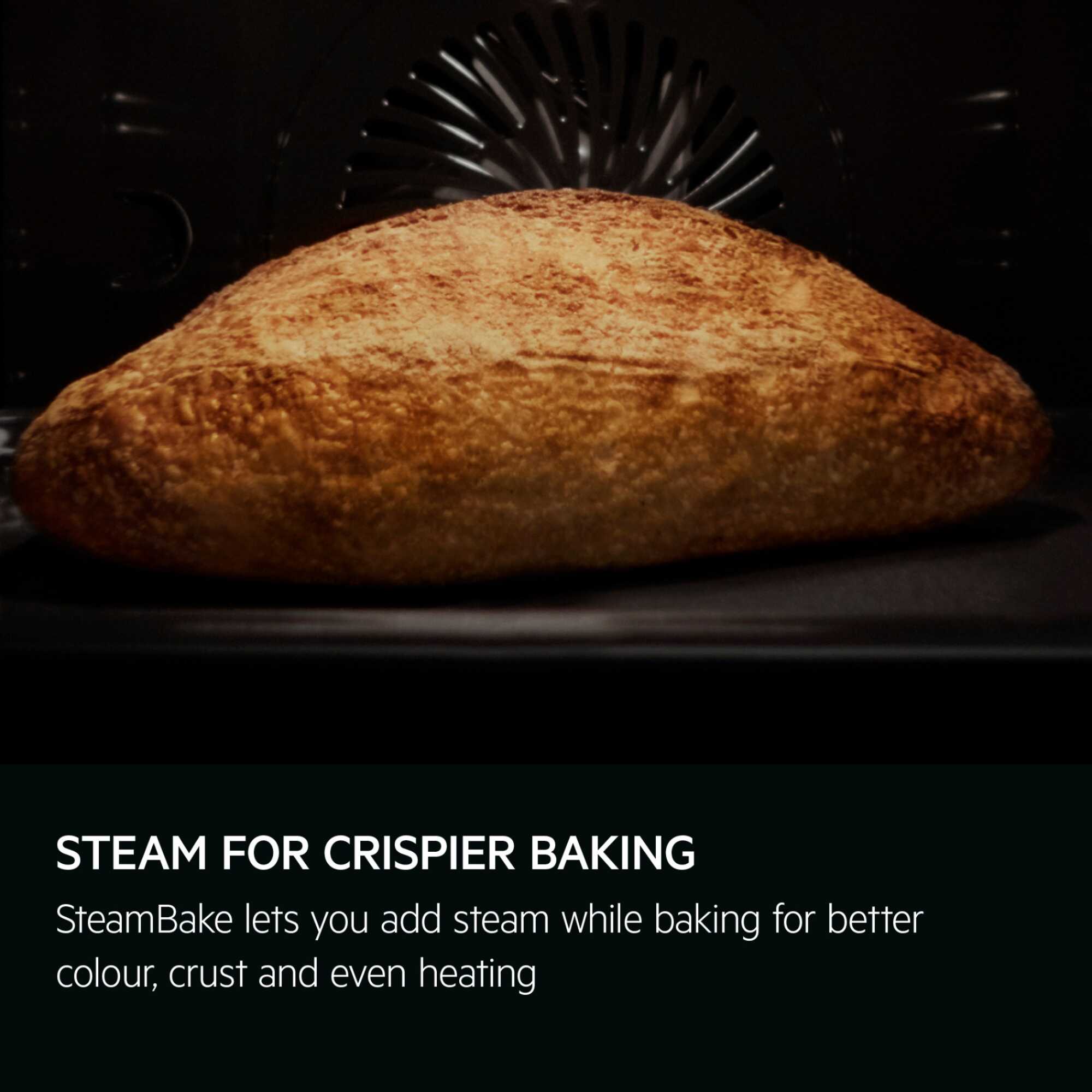 GA5PB501AB 5000 SurroundCook Built-in Oven with SteamBake & Pyrolytic - Black